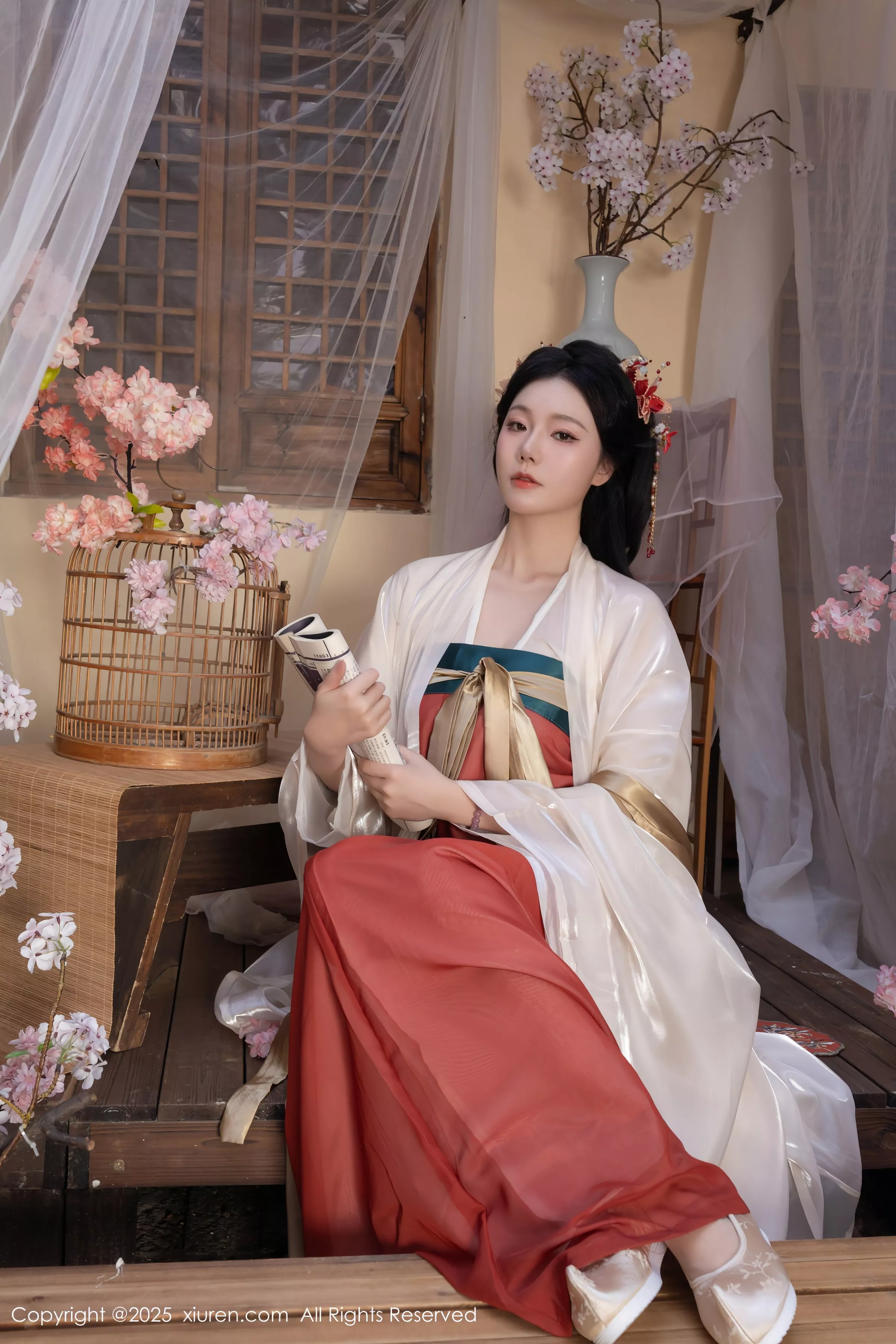 [[XiuRen秀人网]秀人网]No.10223_模特合集女神陆萱萱＆安然anran激情互动薄纱古装撩人诱惑写真80P