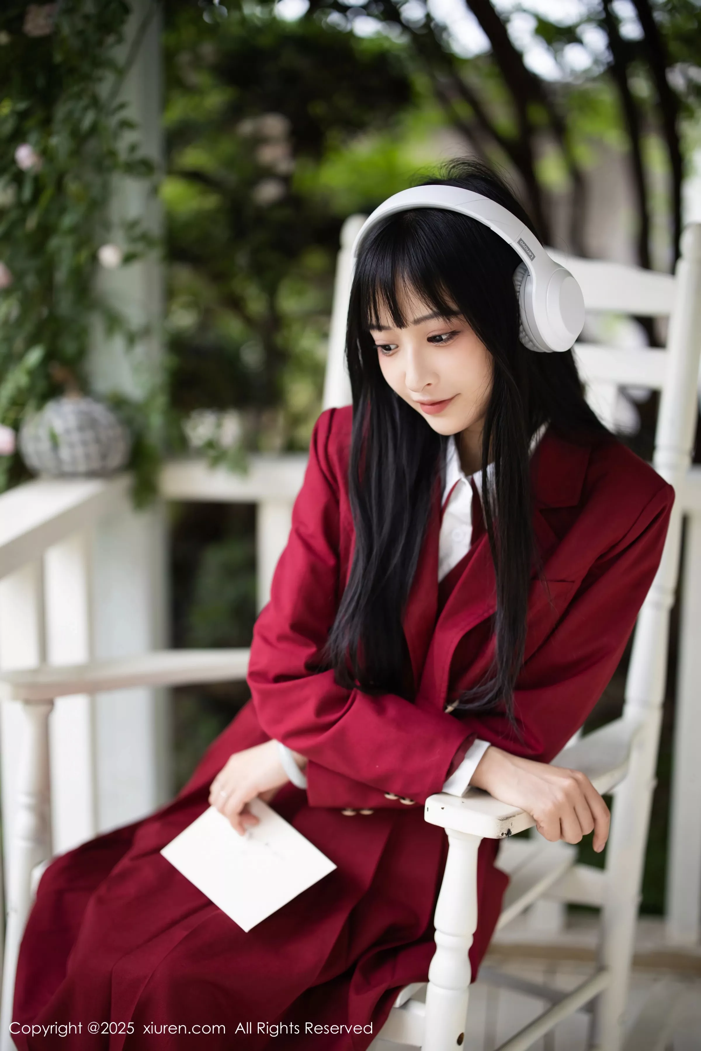 [[XiuRen秀人网]秀人网]No.10215_新人模特茂木希子性感红色裙子配肉色丝袜秀完美曲线诱惑写真82P