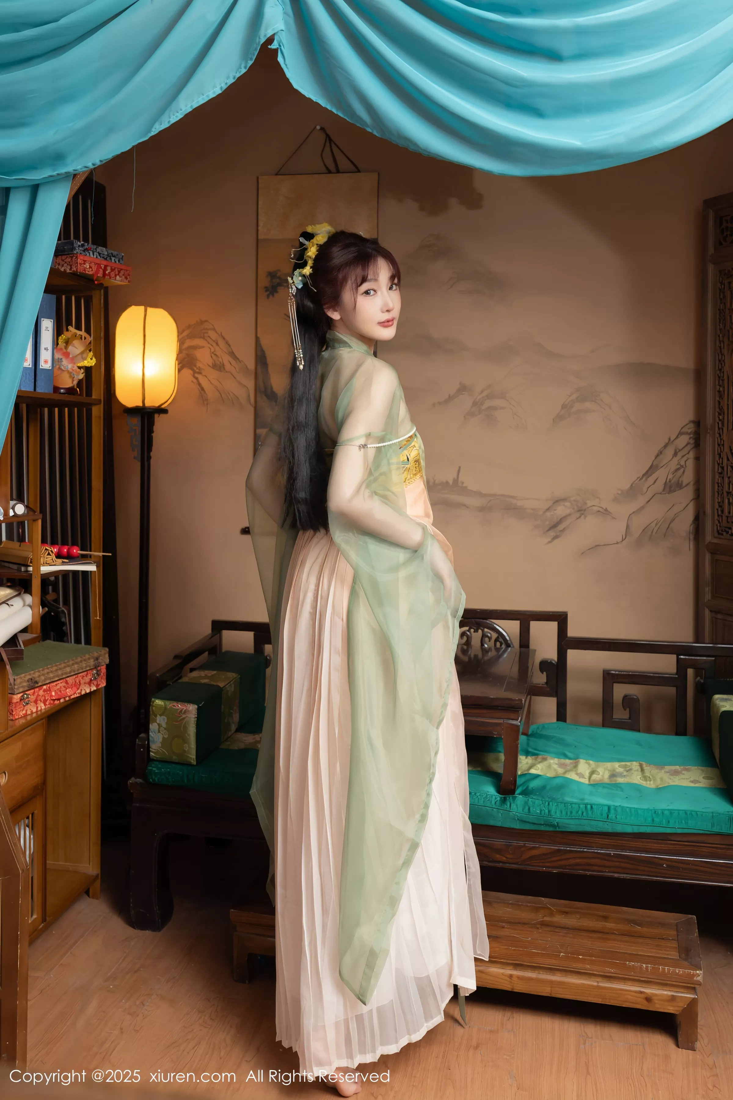 [[XiuRen秀人网]秀人网]No.10223_模特合集女神陆萱萱＆安然anran激情互动薄纱古装撩人诱惑写真80P