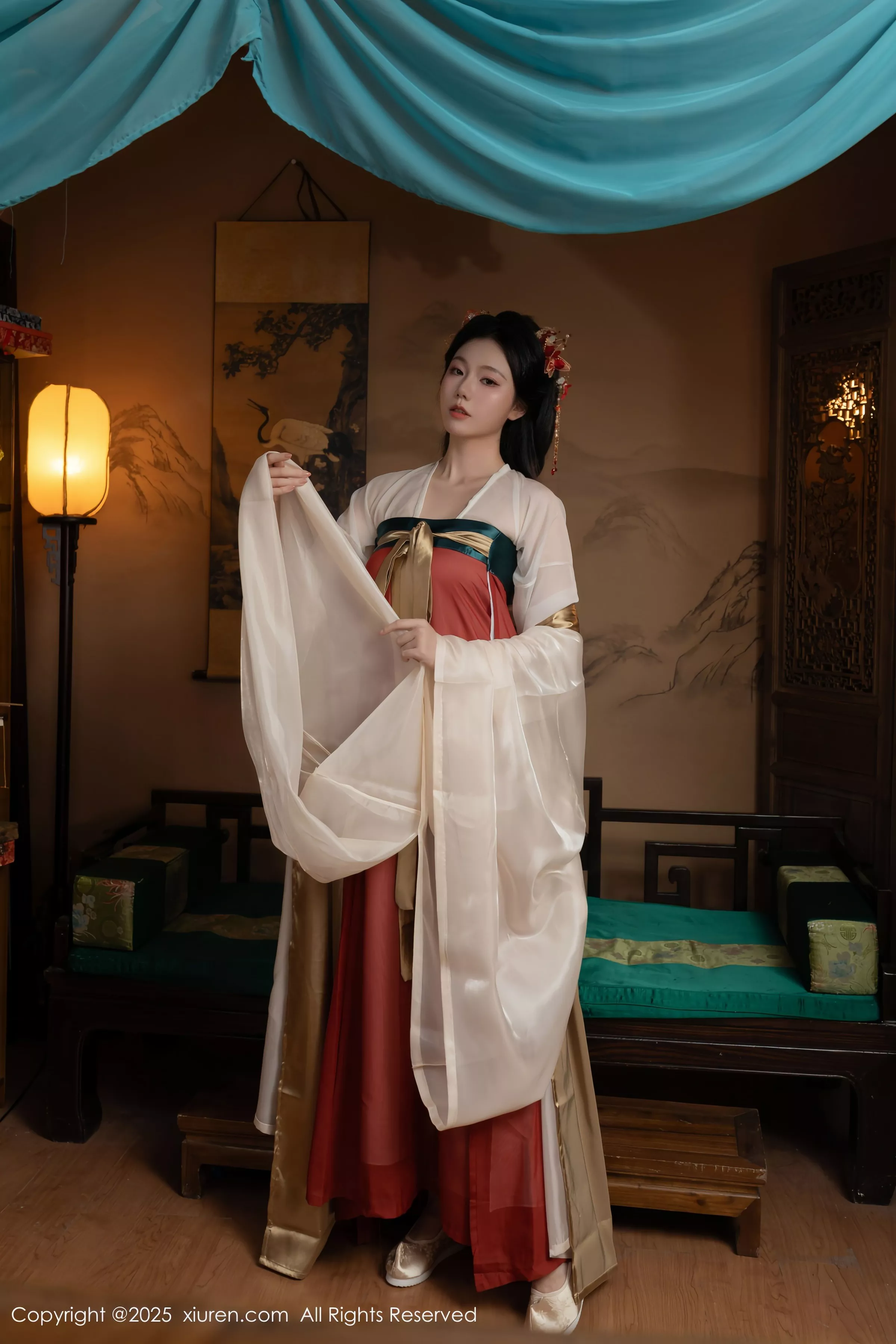 [[XiuRen秀人网]秀人网]No.10223_模特合集女神陆萱萱＆安然anran激情互动薄纱古装撩人诱惑写真80P