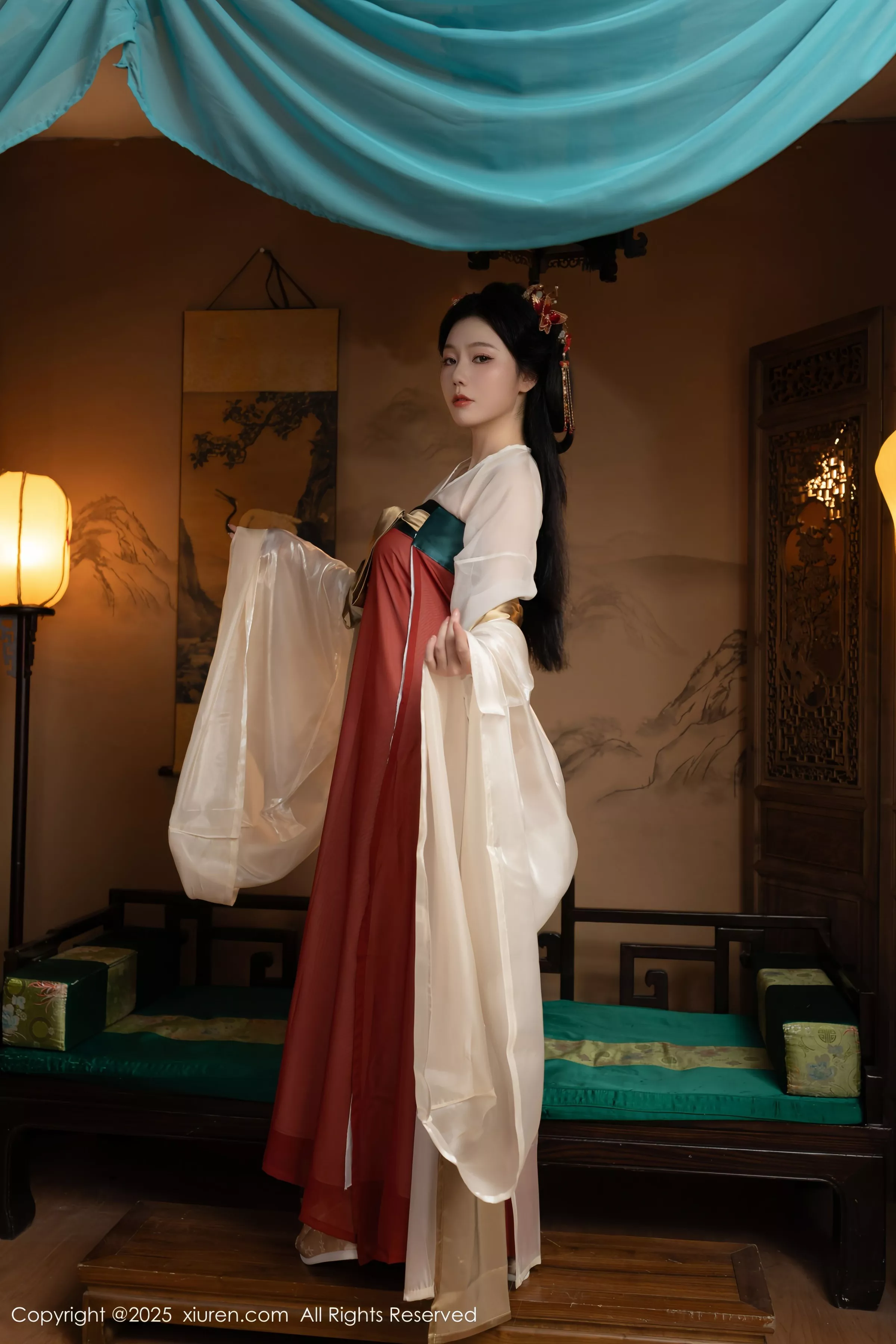 [[XiuRen秀人网]秀人网]No.10223_模特合集女神陆萱萱＆安然anran激情互动薄纱古装撩人诱惑写真80P