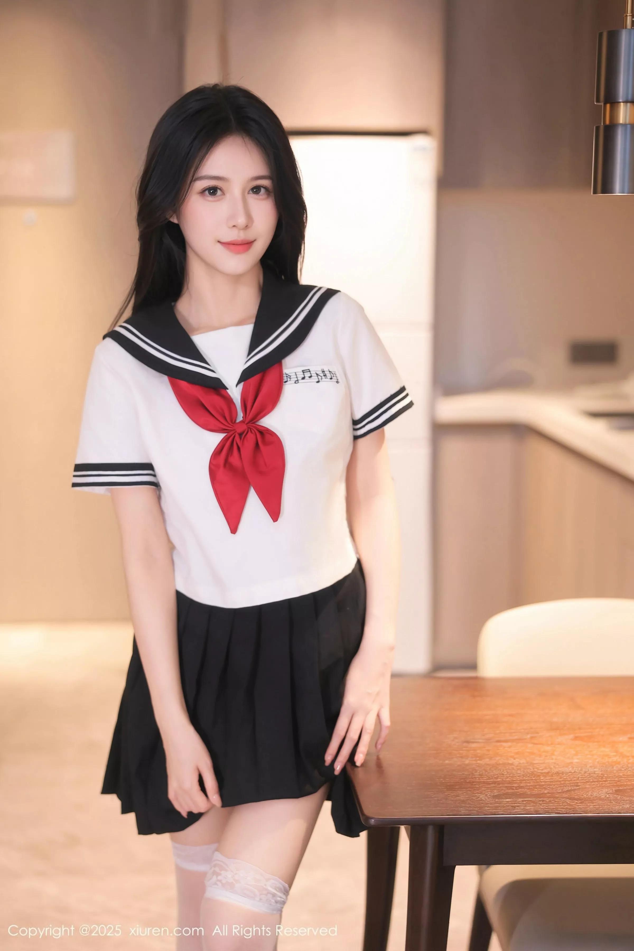 [[XiuRen秀人网]秀人网]No.10234_新人模特shelly诗莉吖性感学生装露白色内衣秀曼妙身姿诱惑写真77P