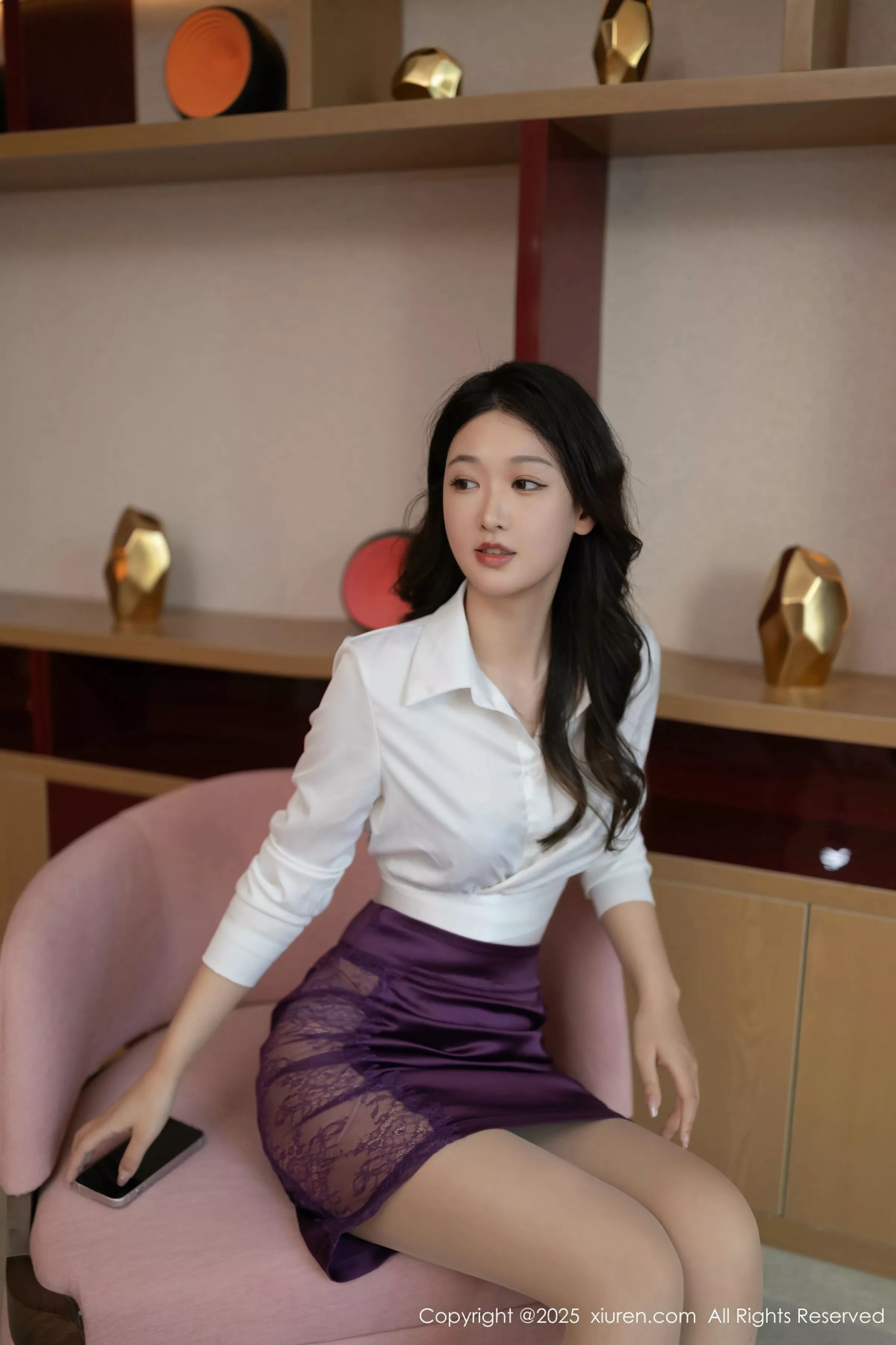 [[XiuRen秀人网]秀人网]No.10238_模特唐安琪性感白T配紫色短裙露紫色内衣秀曼妙身姿诱惑写真80P