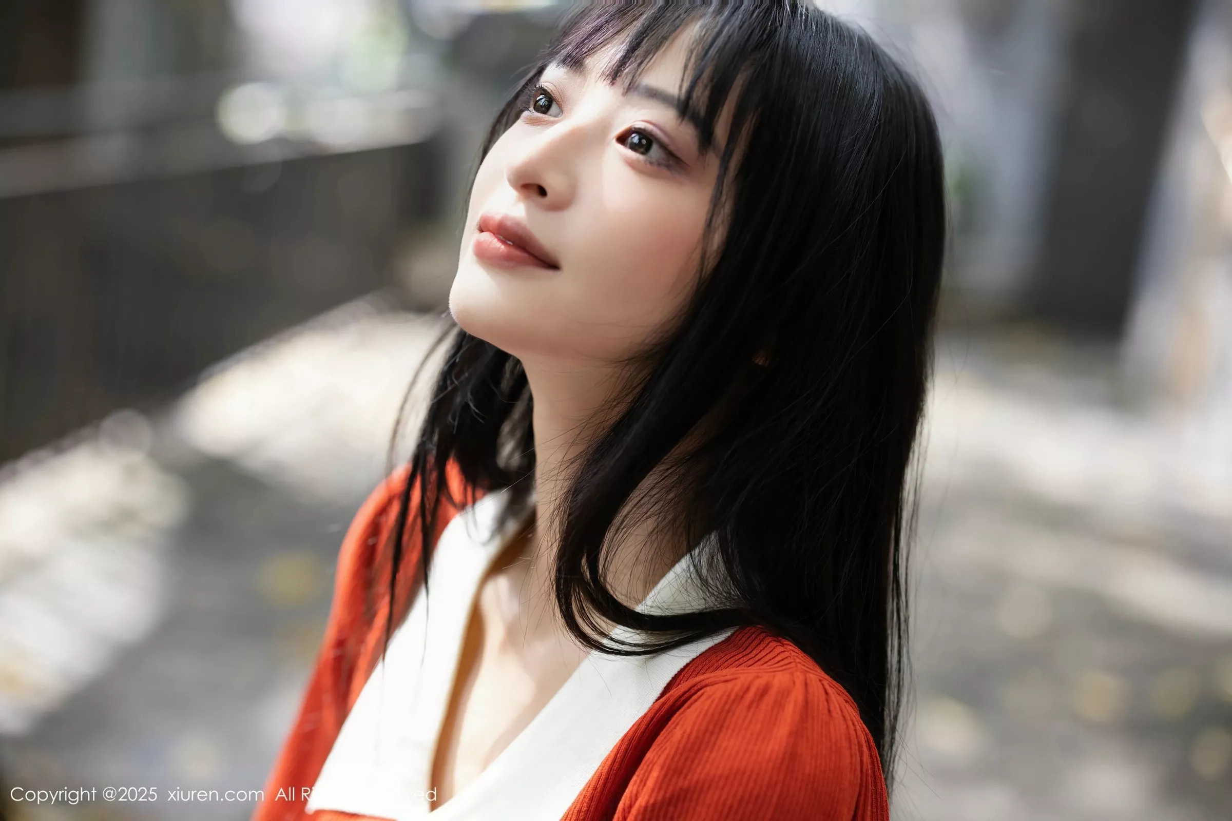 [[XiuRen秀人网]秀人网]No.10247_模特茂木希子性感橙T露白色内衣配超薄肉丝秀完美身材诱惑写真80P