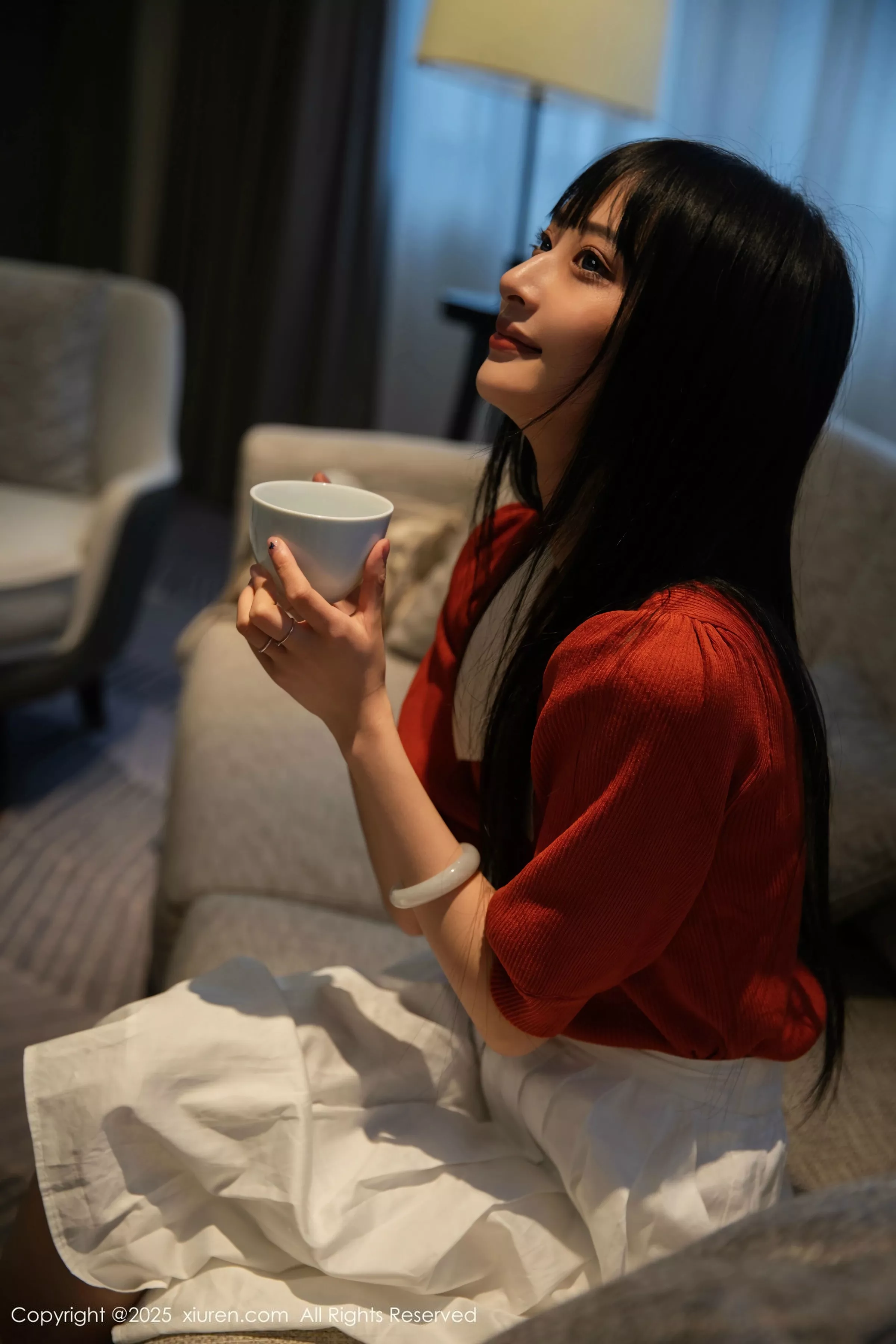 [[XiuRen秀人网]秀人网]No.10247_模特茂木希子性感橙T露白色内衣配超薄肉丝秀完美身材诱惑写真80P