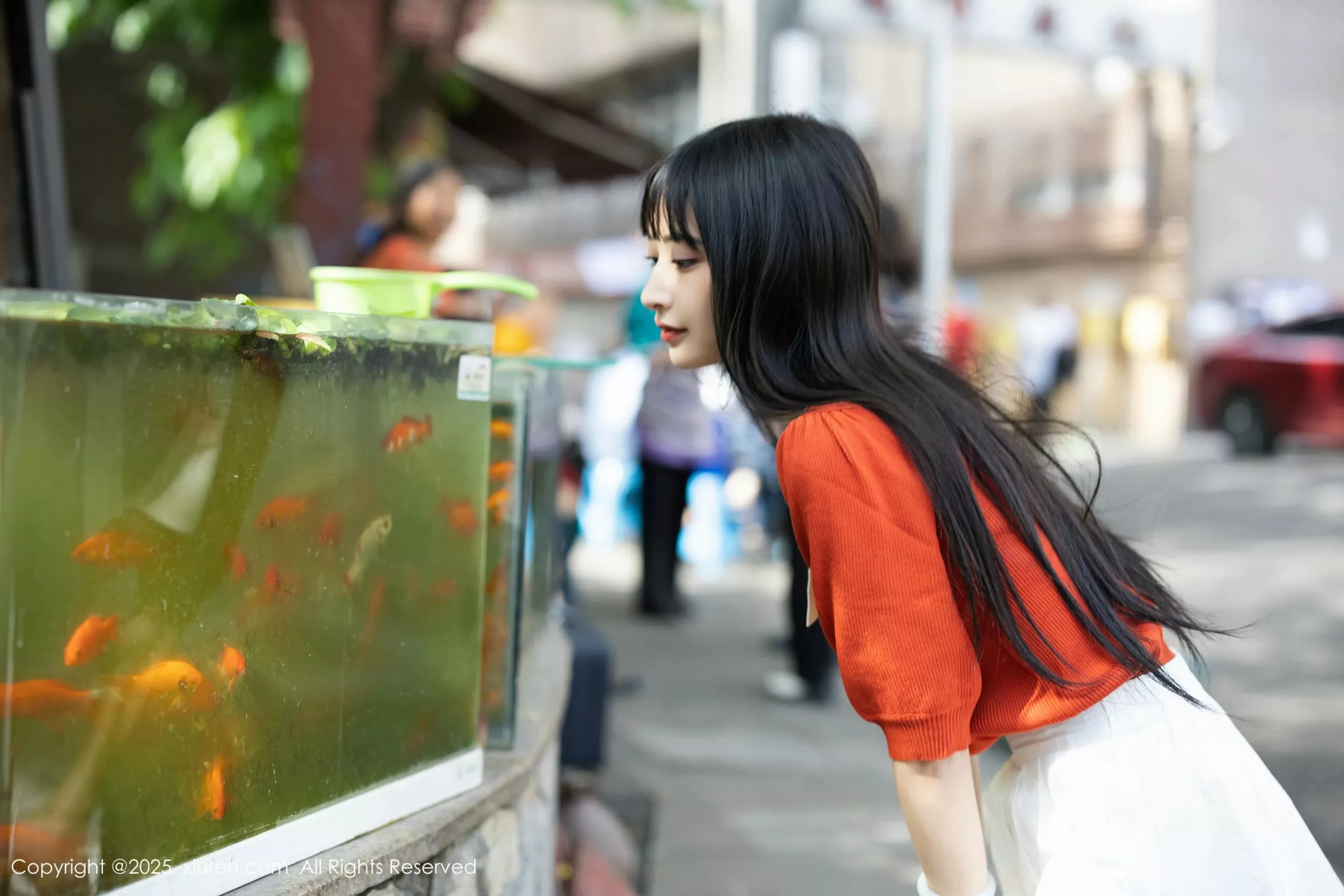 [[XiuRen秀人网]秀人网]No.10247_模特茂木希子性感橙T露白色内衣配超薄肉丝秀完美身材诱惑写真80P