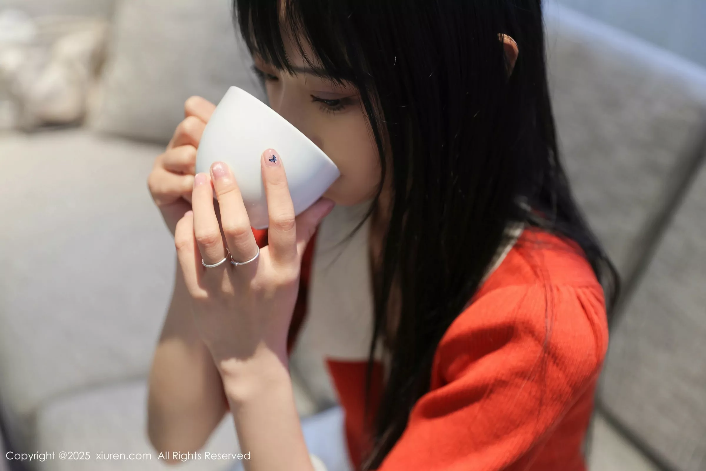 [[XiuRen秀人网]秀人网]No.10247_模特茂木希子性感橙T露白色内衣配超薄肉丝秀完美身材诱惑写真80P