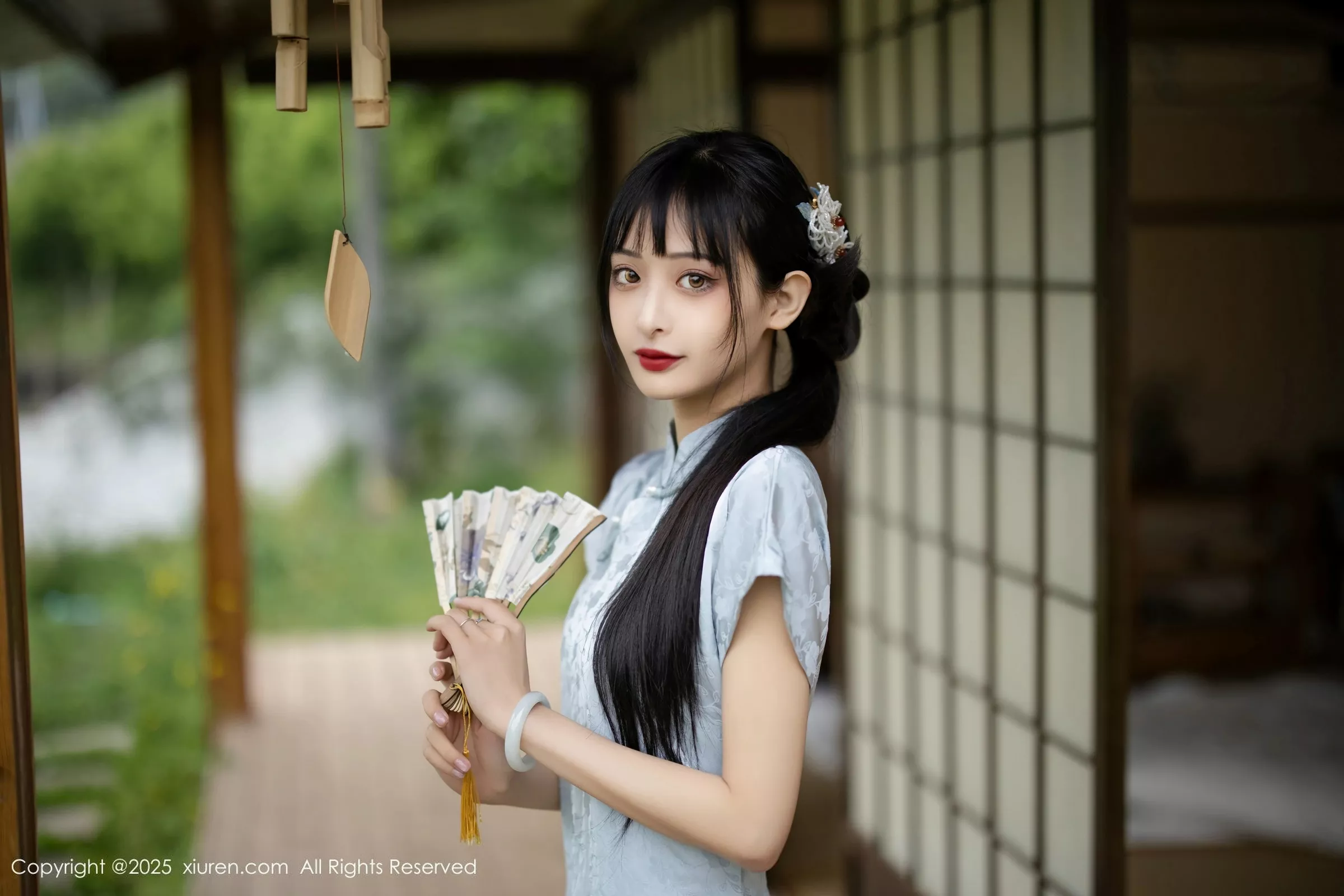 [[XiuRen秀人网]秀人网]No.10278_模特茂木希子日式旗袍露白色内衣配肉丝袜秀完美曲线诱惑写真80P