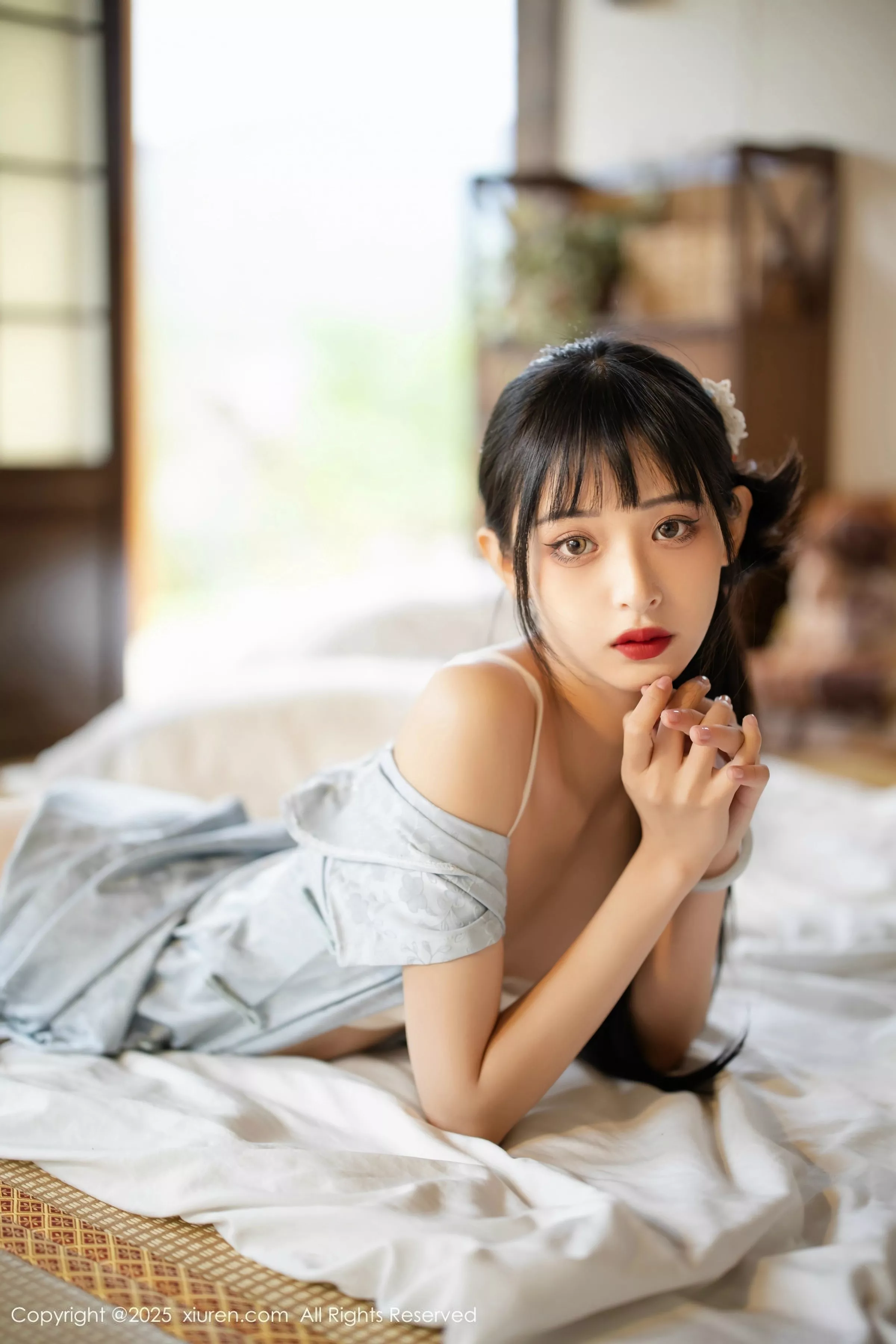 [[XiuRen秀人网]秀人网]No.10278_模特茂木希子日式旗袍露白色内衣配肉丝袜秀完美曲线诱惑写真80P