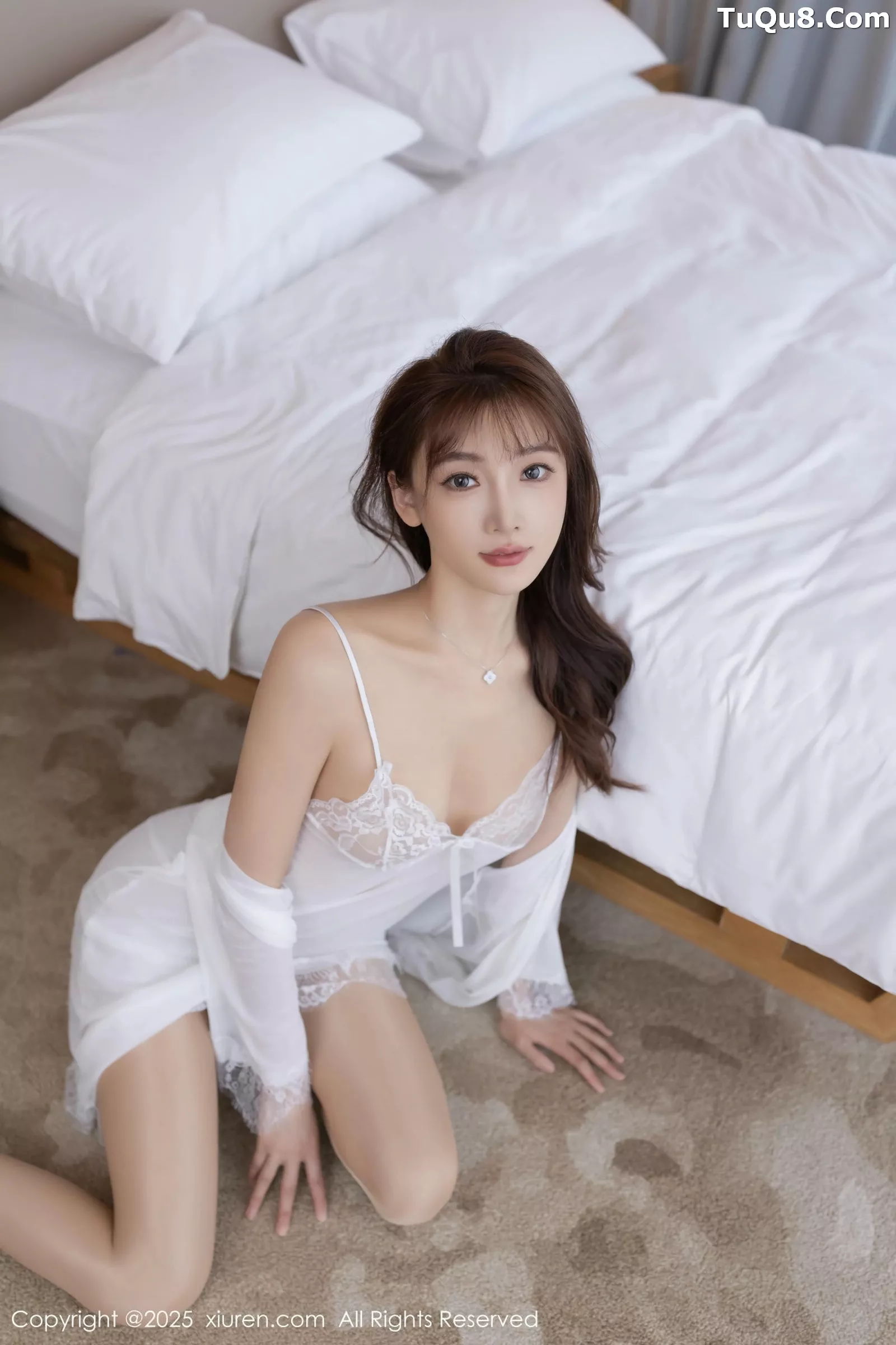 [[XiuRen秀人网]秀人网]No.10343_模特陆萱萱性感白色内衣配浅色运动裤秀柔美身姿撩人诱惑写真80P