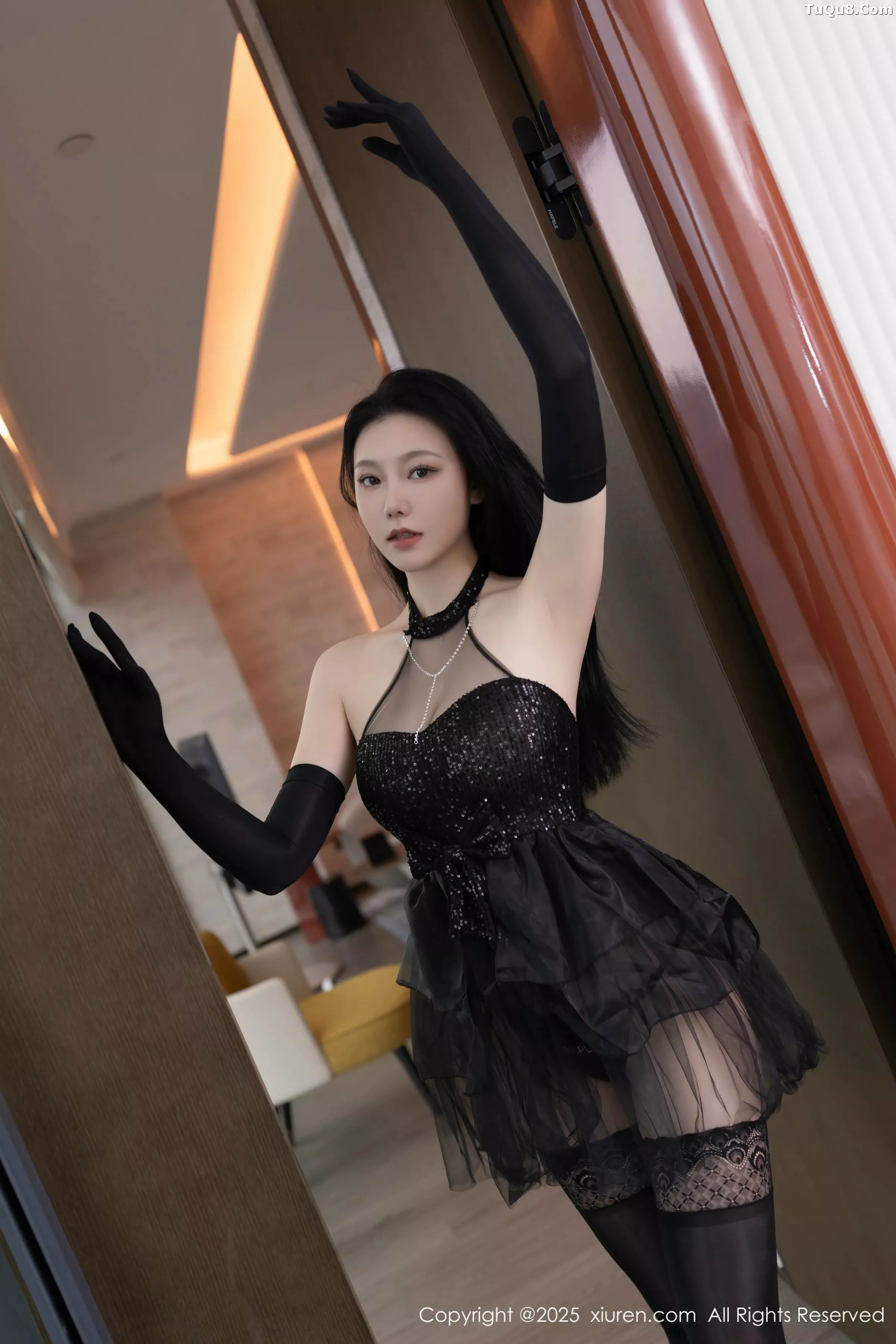 [[XiuRen秀人网]秀人网]No.10363_模特安然anran性感黑色芭蕾服配黑色丝袜秀曼妙身姿诱惑写真80P