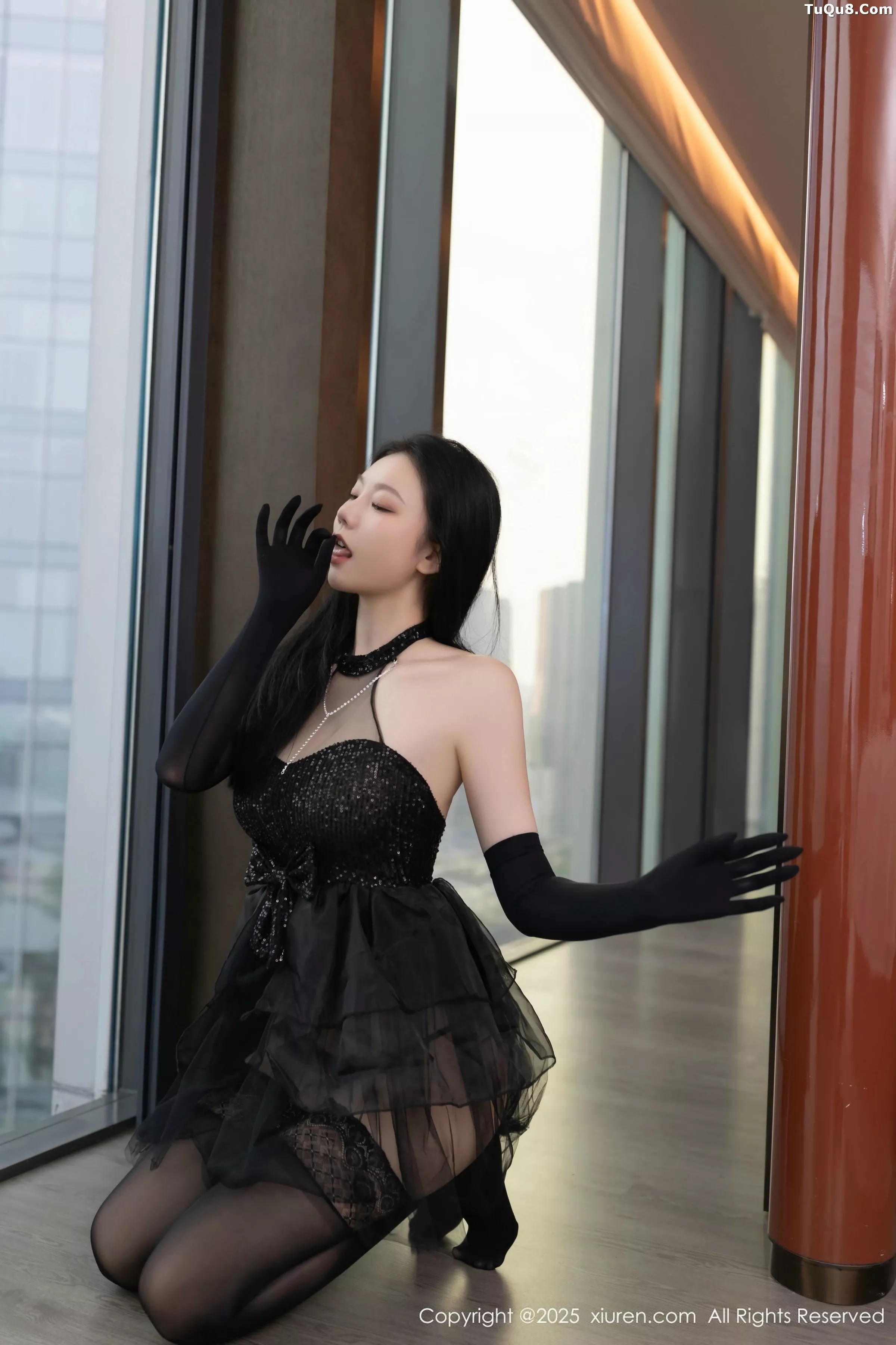 [[XiuRen秀人网]秀人网]No.10363_模特安然anran性感黑色芭蕾服配黑色丝袜秀曼妙身姿诱惑写真80P
