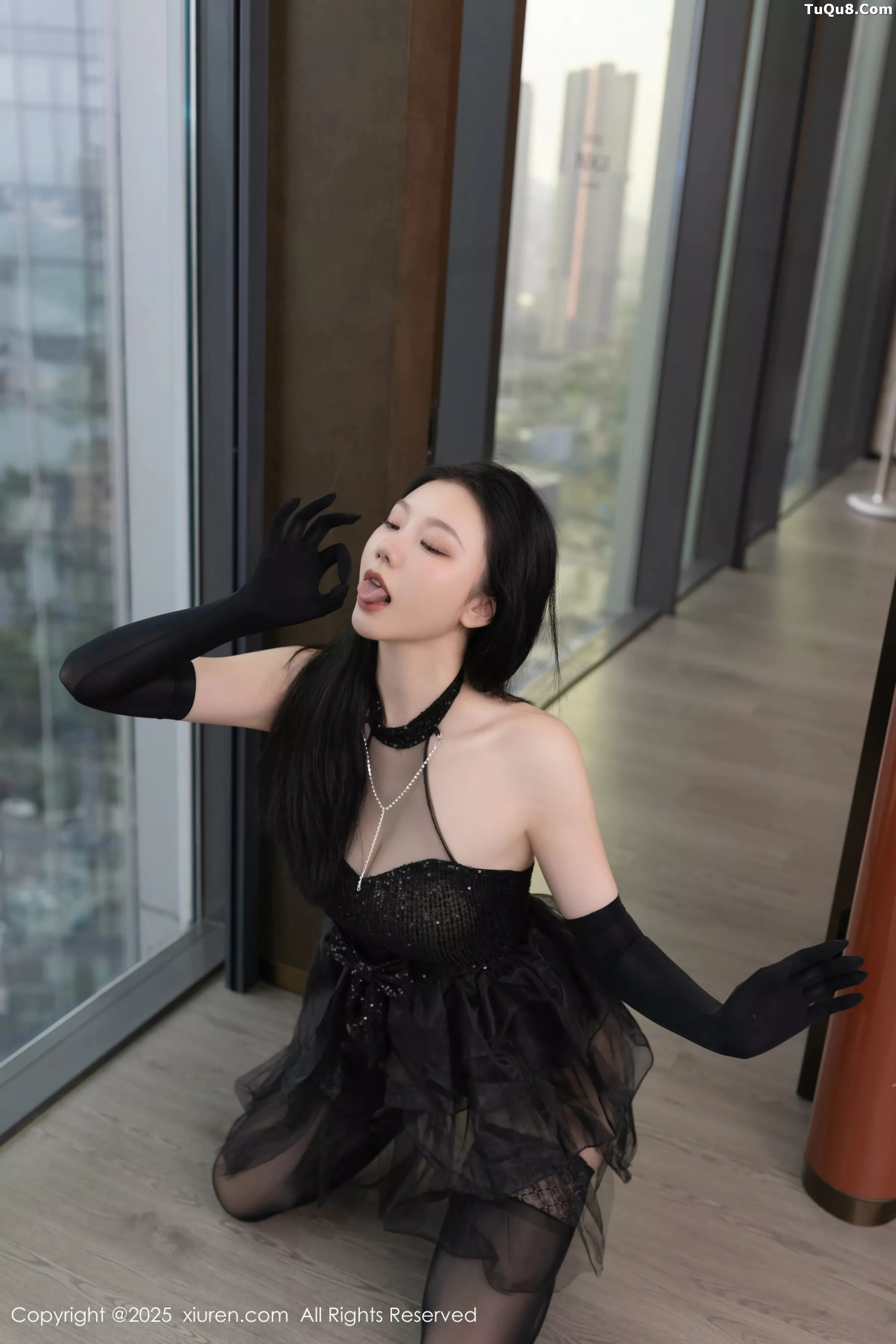 [[XiuRen秀人网]秀人网]No.10363_模特安然anran性感黑色芭蕾服配黑色丝袜秀曼妙身姿诱惑写真80P