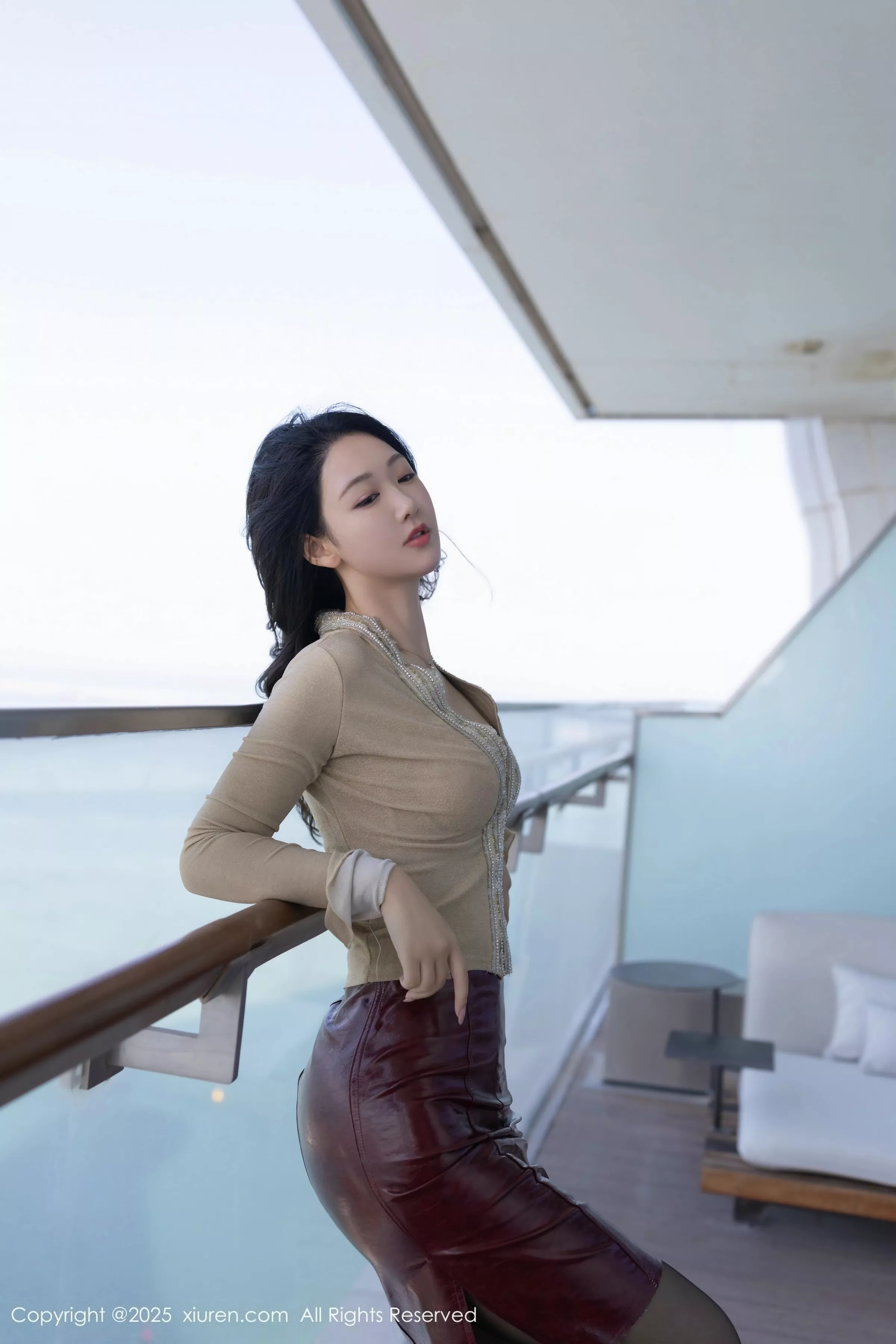 [[XiuRen秀人网]秀人网]No.10296_模特唐安琪性感红色内衣配红皮裙露超薄黑丝秀曼妙身姿诱惑写真83P