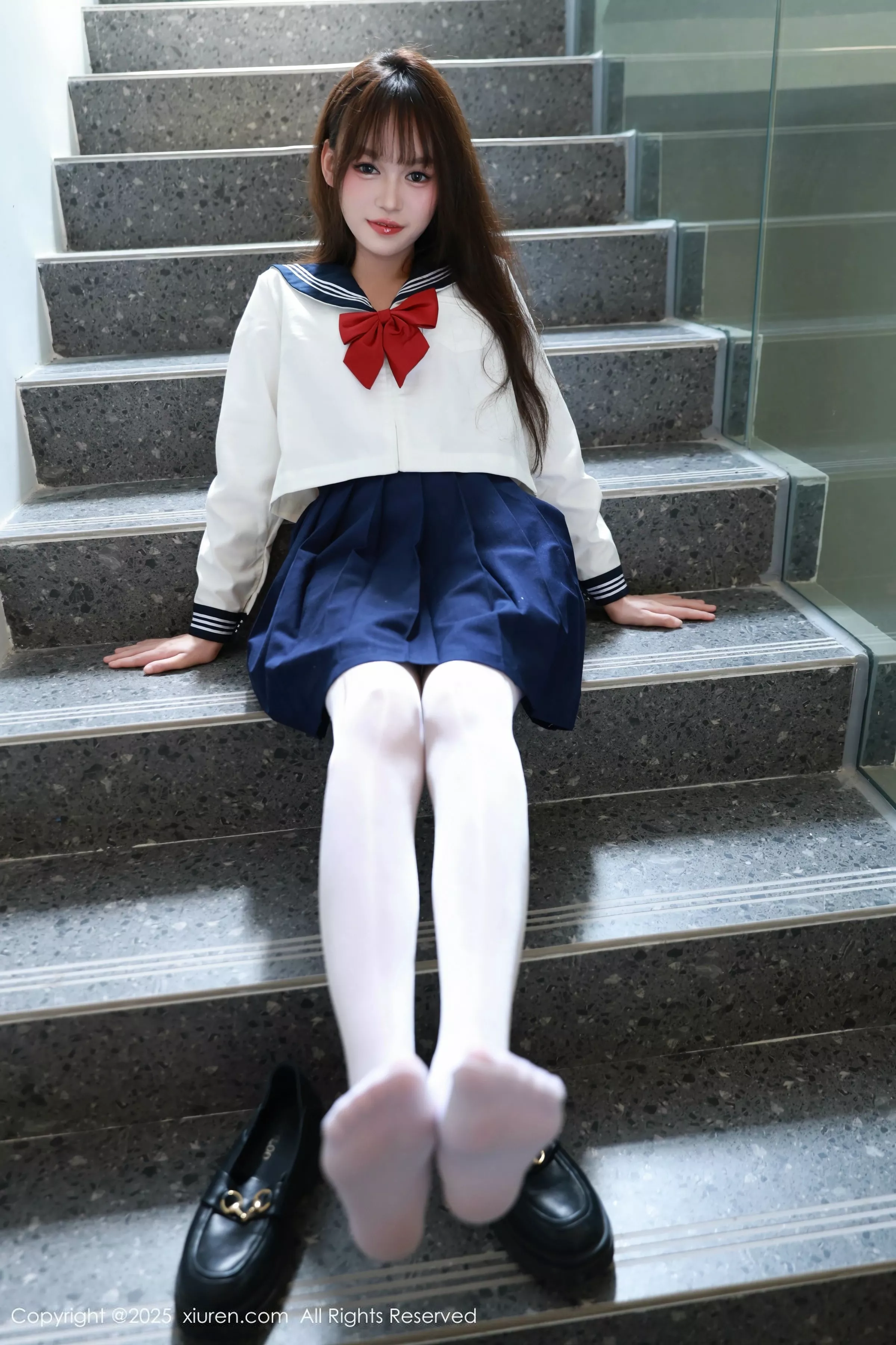 [[XiuRen秀人网]秀人网]No.10458_新人模特糯咪性感JK制服配超薄白丝袜秀曼妙身姿撩人诱惑写真88P