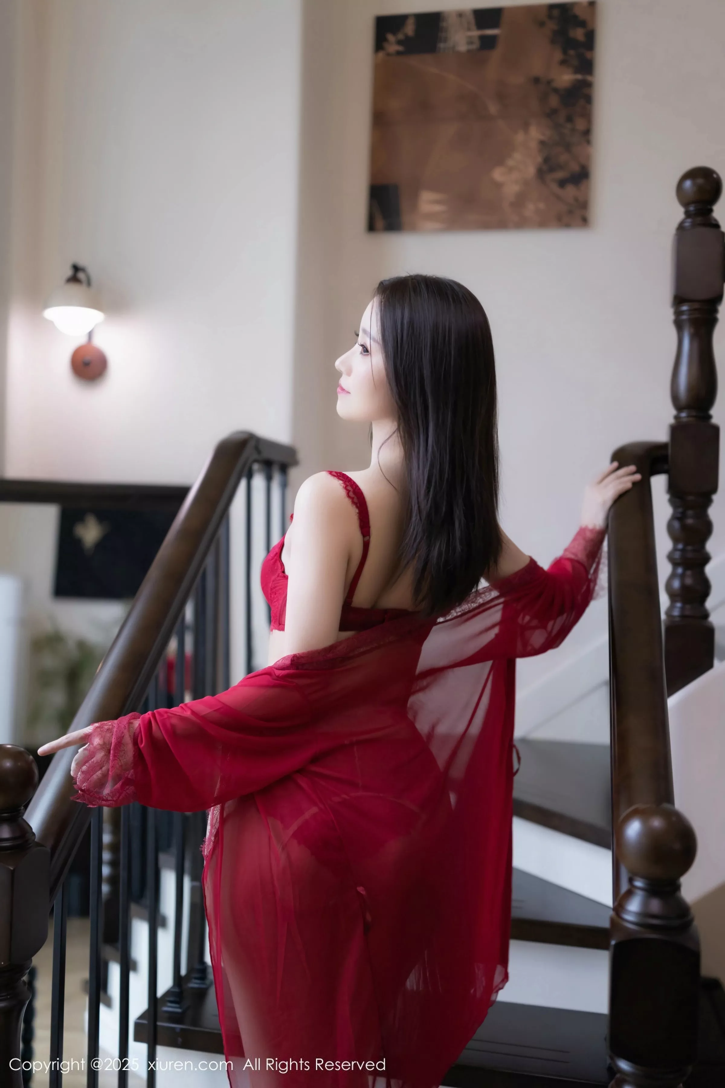 [[XiuRen秀人网]秀人网]No.10463_模特杏子Yada性感红色情趣内衣配开档肉丝秀曼妙身姿诱惑写真83P