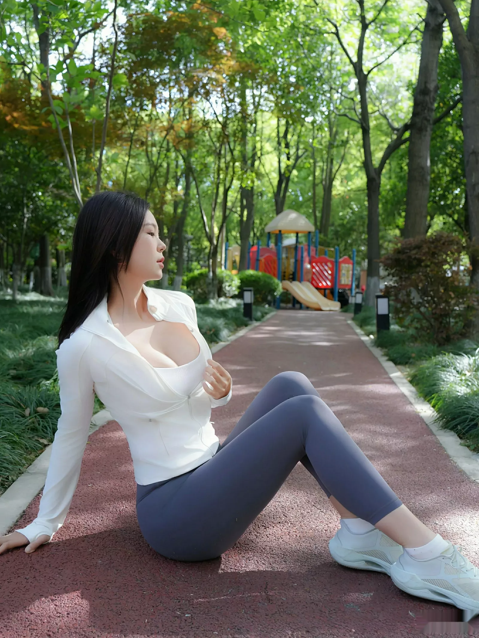 [[XiuRen秀人网]秀人网]No.10595_模特玫瑰我爱你性感白蓝瑜伽运动服紧身秀凹凸身材惹火诱惑写真81P