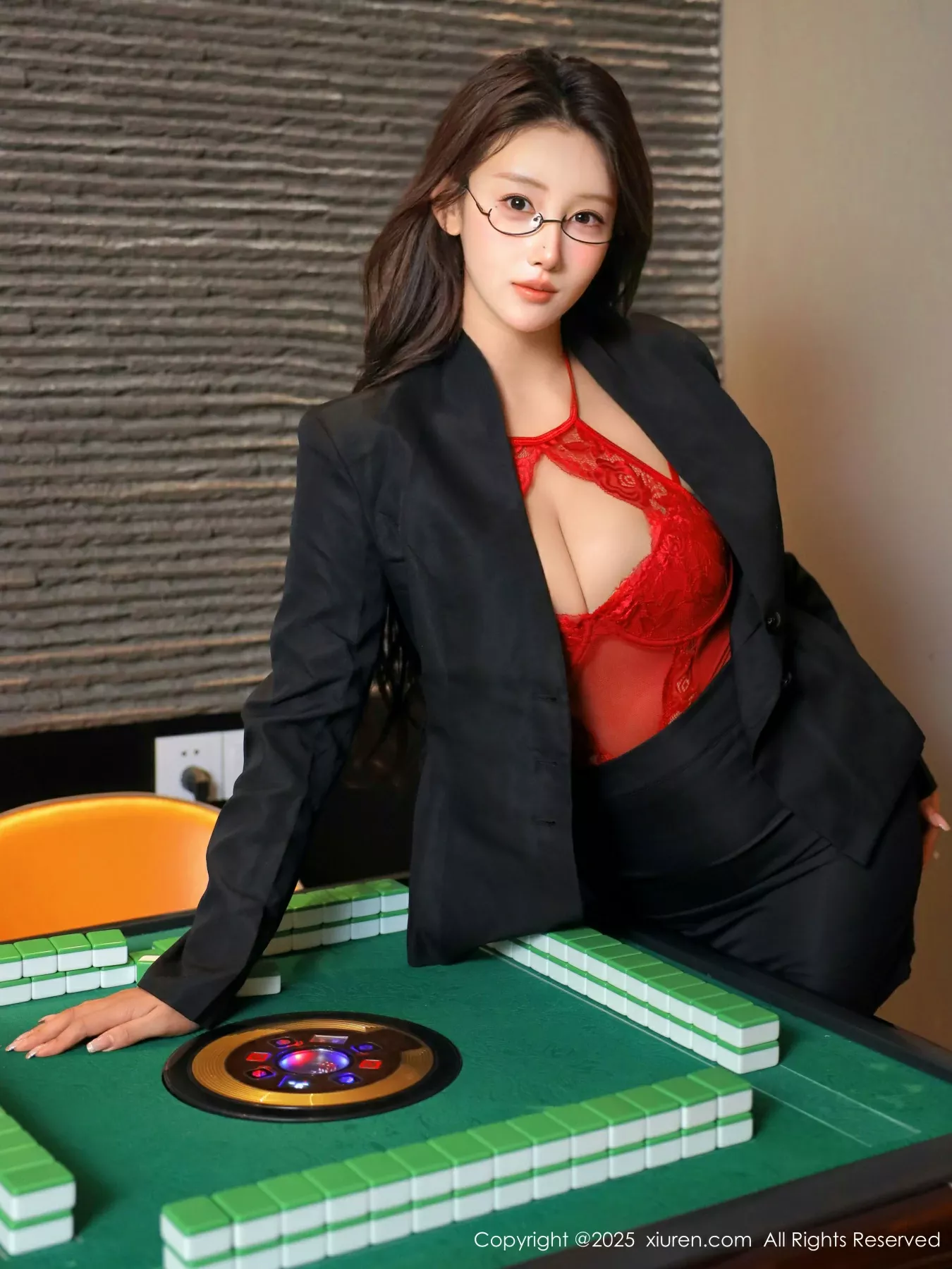 [[XiuRen秀人网]秀人网]No.10614_模特金允希Yuki性感红色情趣内衣配黑丝吊袜秀完美身材诱惑写真82P