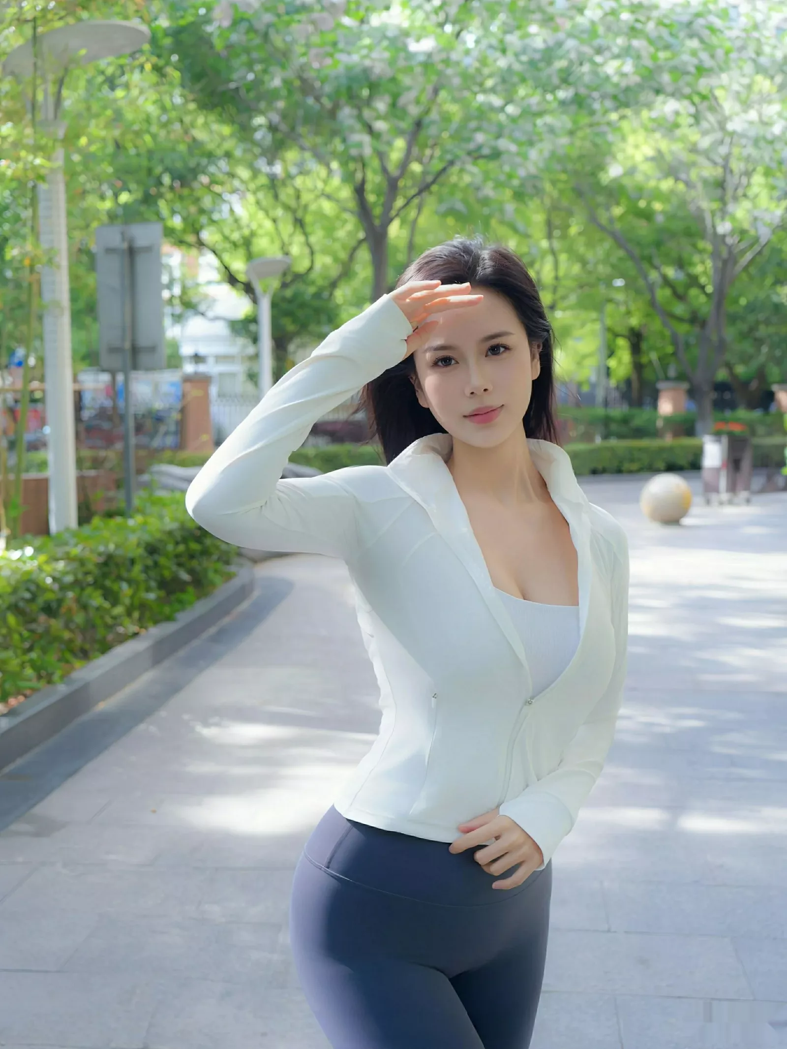 [[XiuRen秀人网]秀人网]No.10595_模特玫瑰我爱你性感白蓝瑜伽运动服紧身秀凹凸身材惹火诱惑写真81P