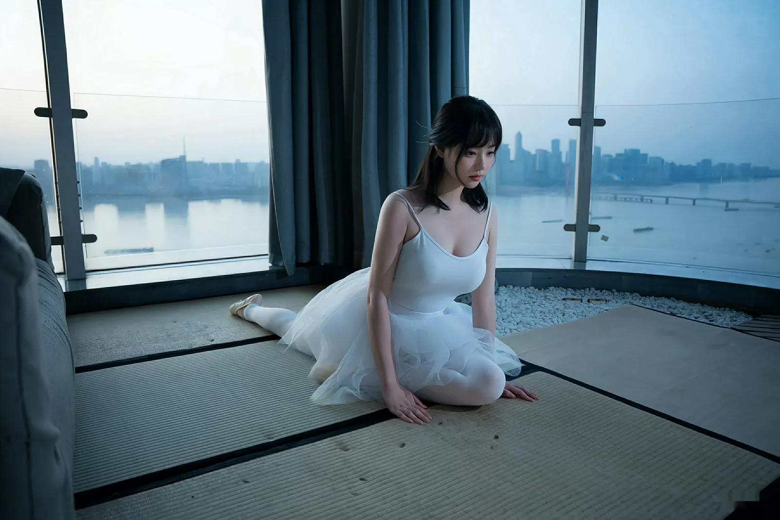 [[XiuRen秀人网]秀人网]No.10575_模特软情性感白色芭蕾短裙配白色丝袜秀曼妙身姿完美诱惑写真78P