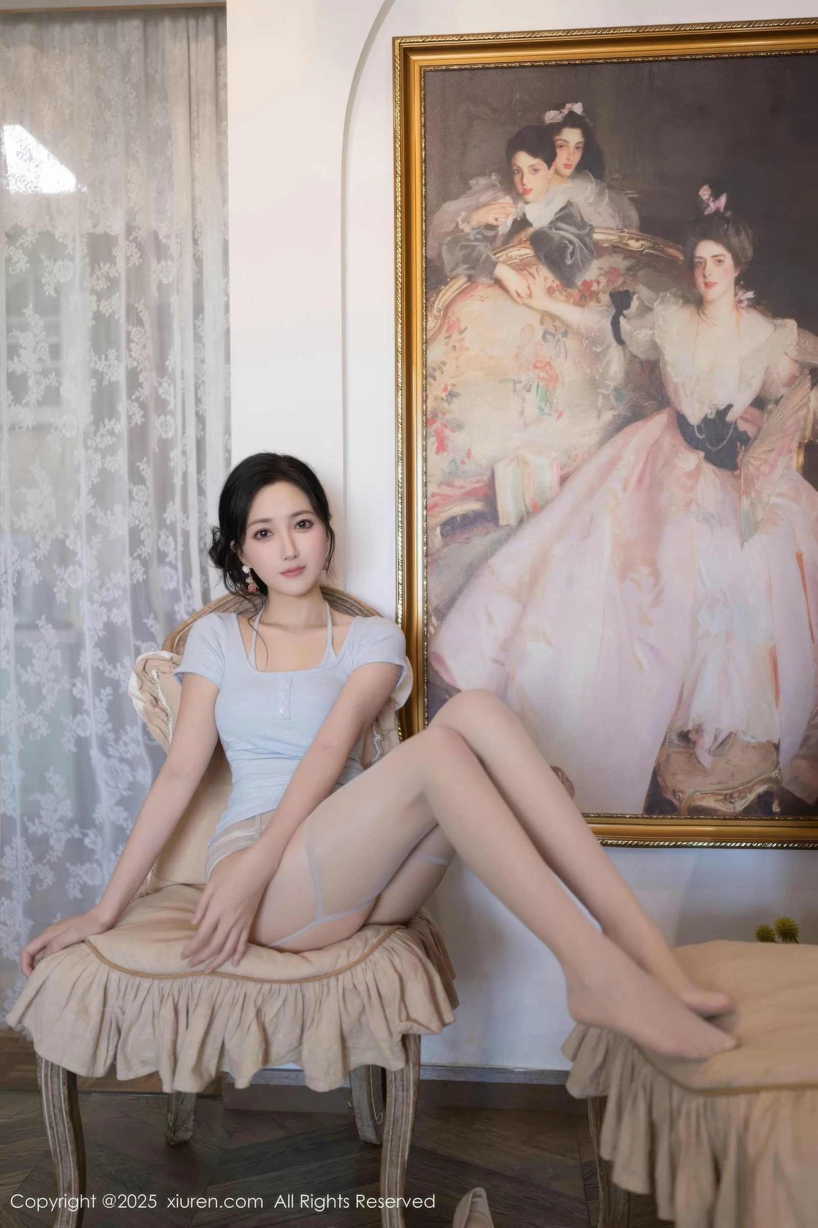 [[XiuRen秀人网]秀人网]No.10656_模特鱼子酱Fish性感粉色薄纱裙露开档肉丝秀曼妙身姿诱惑写真80P