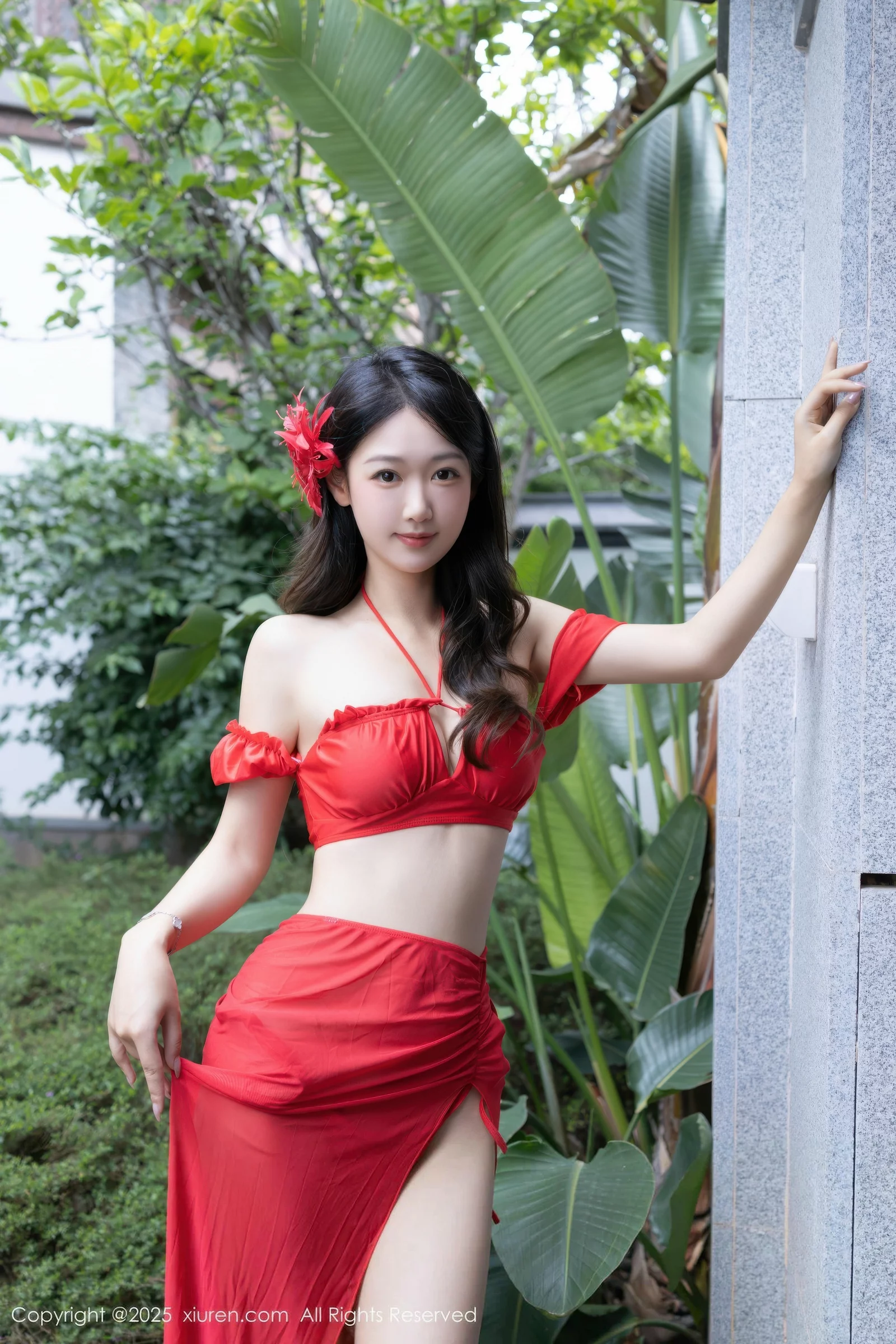 [[XiuRen秀人网]秀人网]No.10662_模特唐安琪性感红色短裙露红色泳衣秀曼妙身姿迷人诱惑写真80P