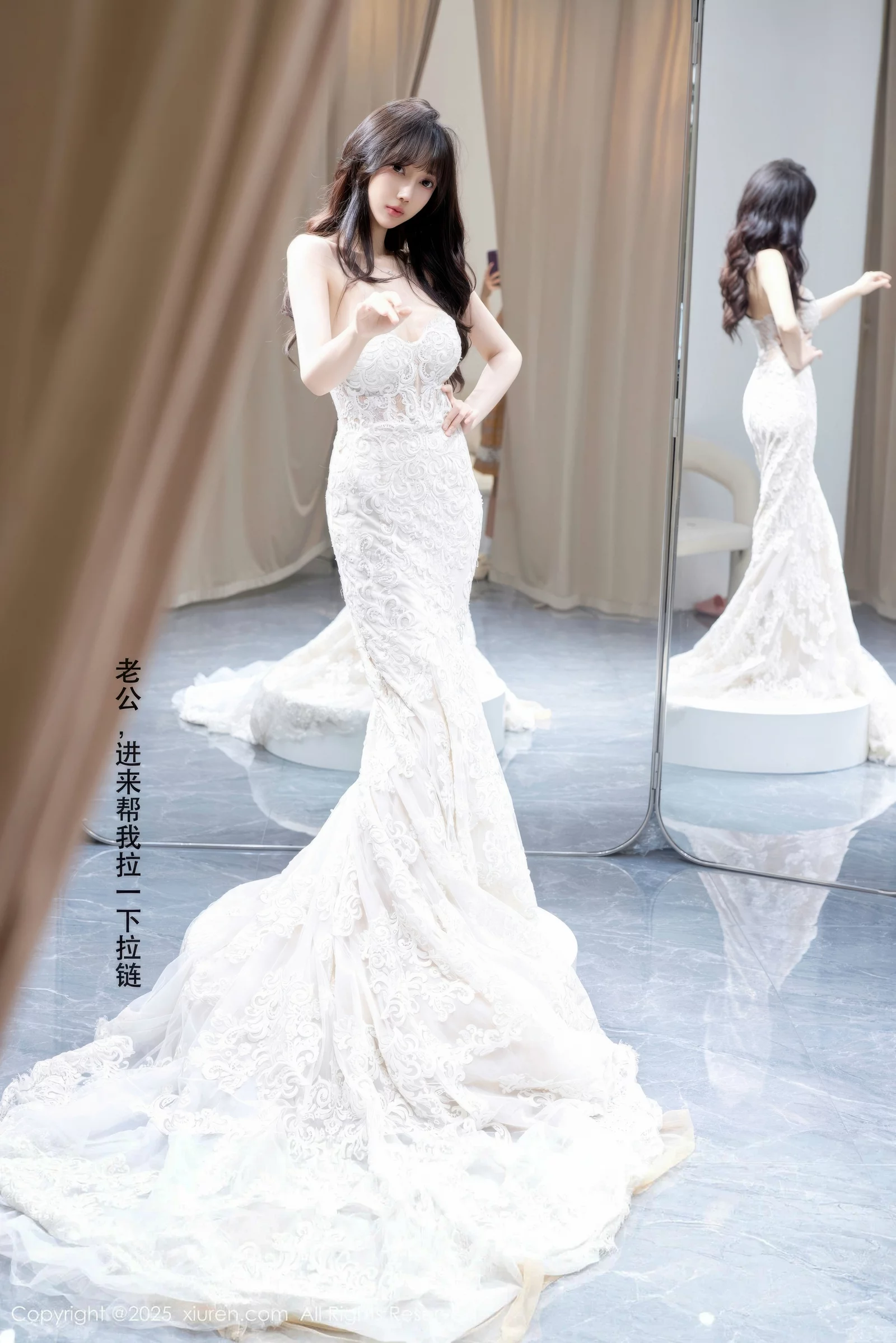 [[XiuRen秀人网]秀人网]No.10663_模特玥儿玥er私房性感白色婚纱礼裙秀完美身材迷人诱惑写真58P