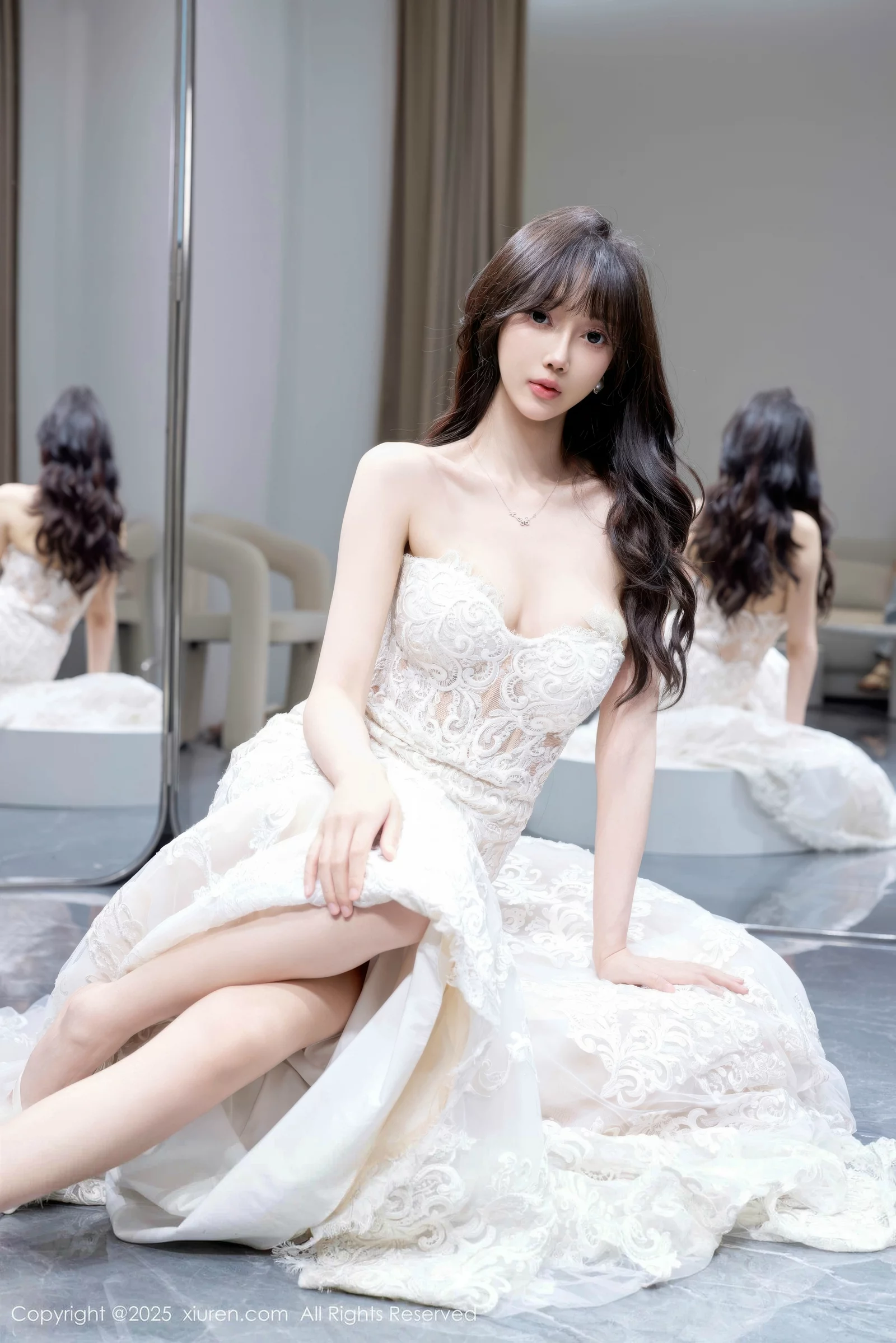 [[XiuRen秀人网]秀人网]No.10663_模特玥儿玥er私房性感白色婚纱礼裙秀完美身材迷人诱惑写真58P