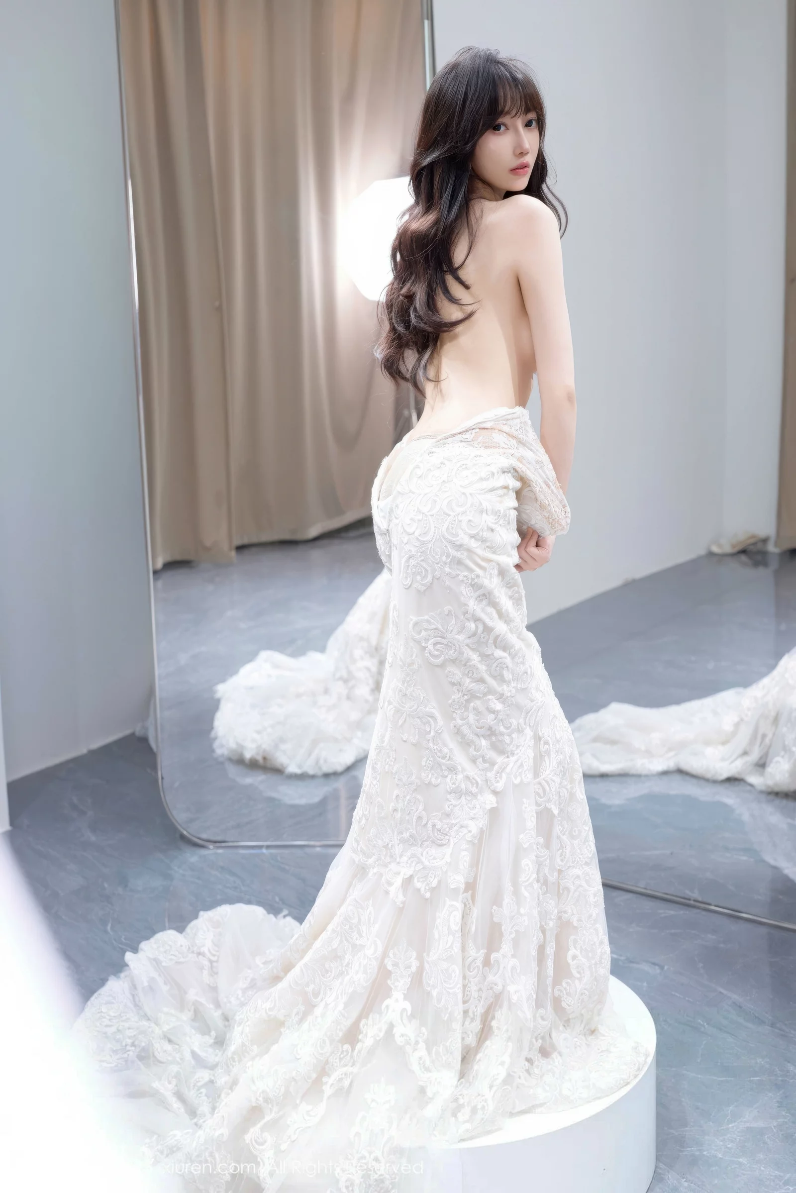 [[XiuRen秀人网]秀人网]No.10663_模特玥儿玥er私房性感白色婚纱礼裙秀完美身材迷人诱惑写真58P