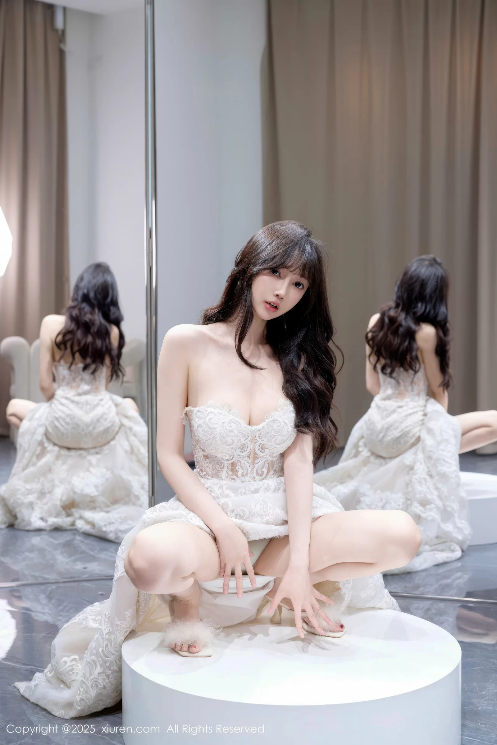 [[XiuRen秀人网]秀人网]No.10663_模特玥儿玥er私房性感白色婚纱礼裙秀完美身材迷人诱惑写真58P