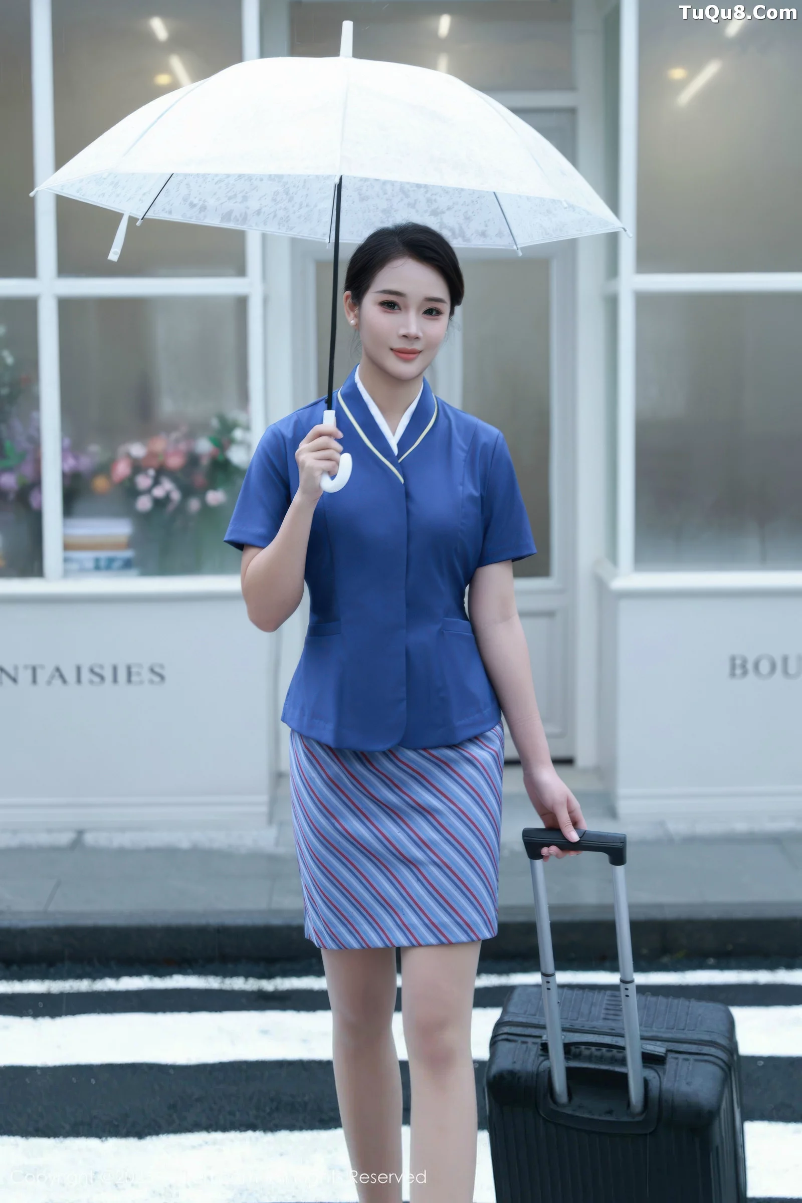 [[XiuRen秀人网]秀人网]No.10708_模特南乔性感蓝色空姐制服配肉色丝袜秀完美身材迷人诱惑写真64P