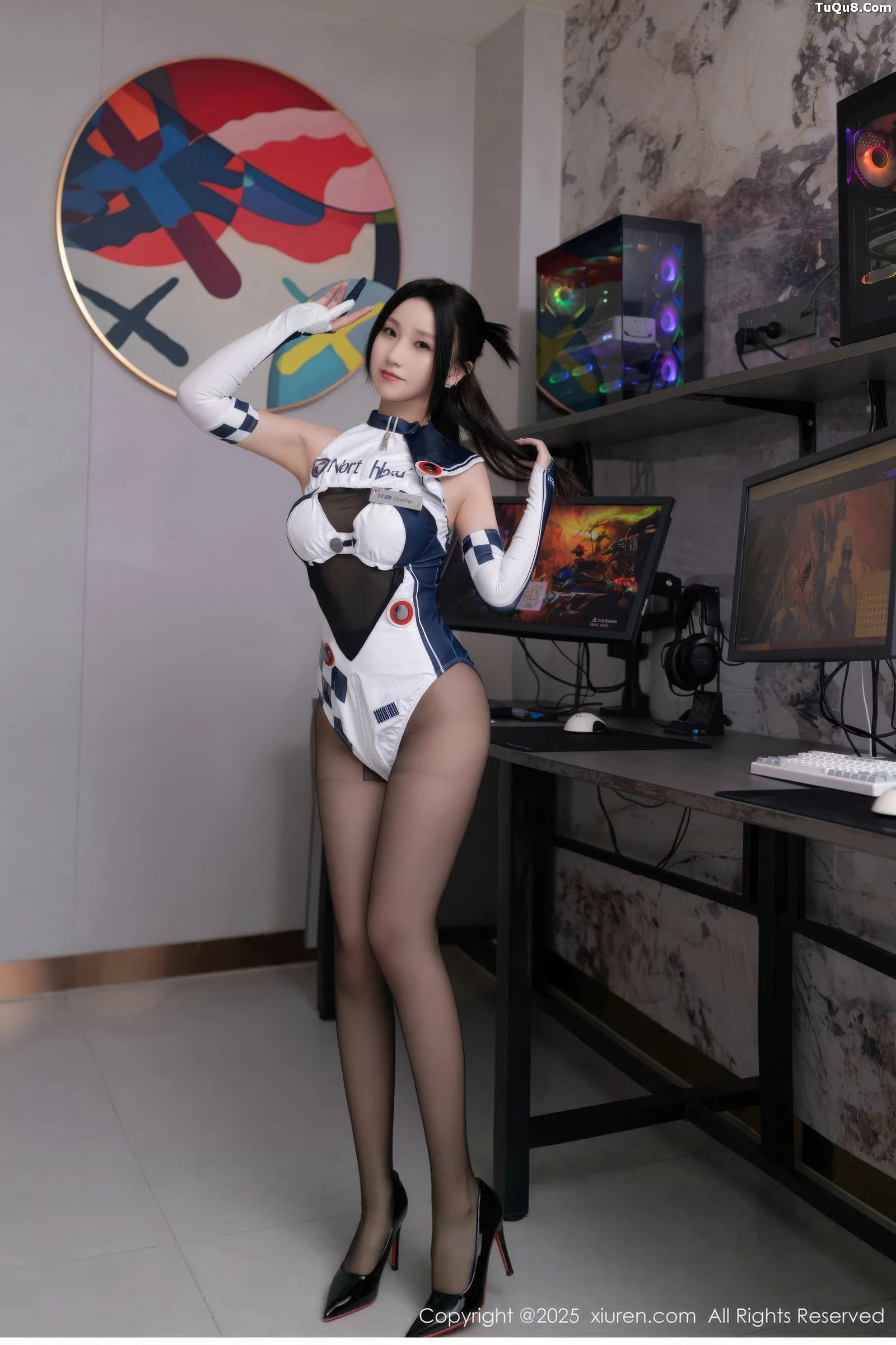 [[XiuRen秀人网]秀人网]No.10723_模特杏子Yada性感Cos连体服饰配超薄黑丝秀曼妙身姿诱惑写真72P