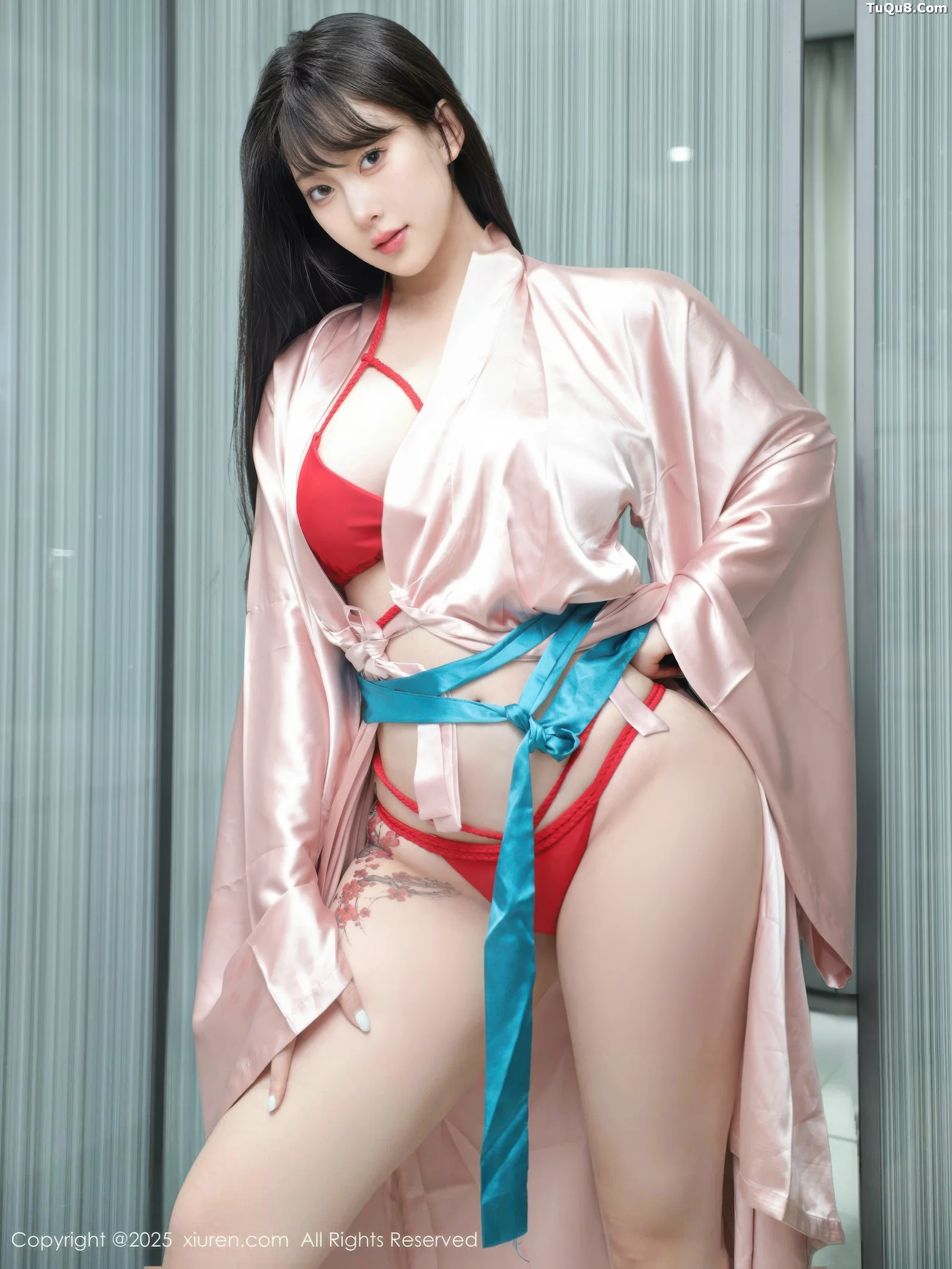 [[XiuRen秀人网]秀人网]No.10724_模特李沁恩lrene浴室场景性感红色比基尼秀丰腴身材撩人诱惑写真79P