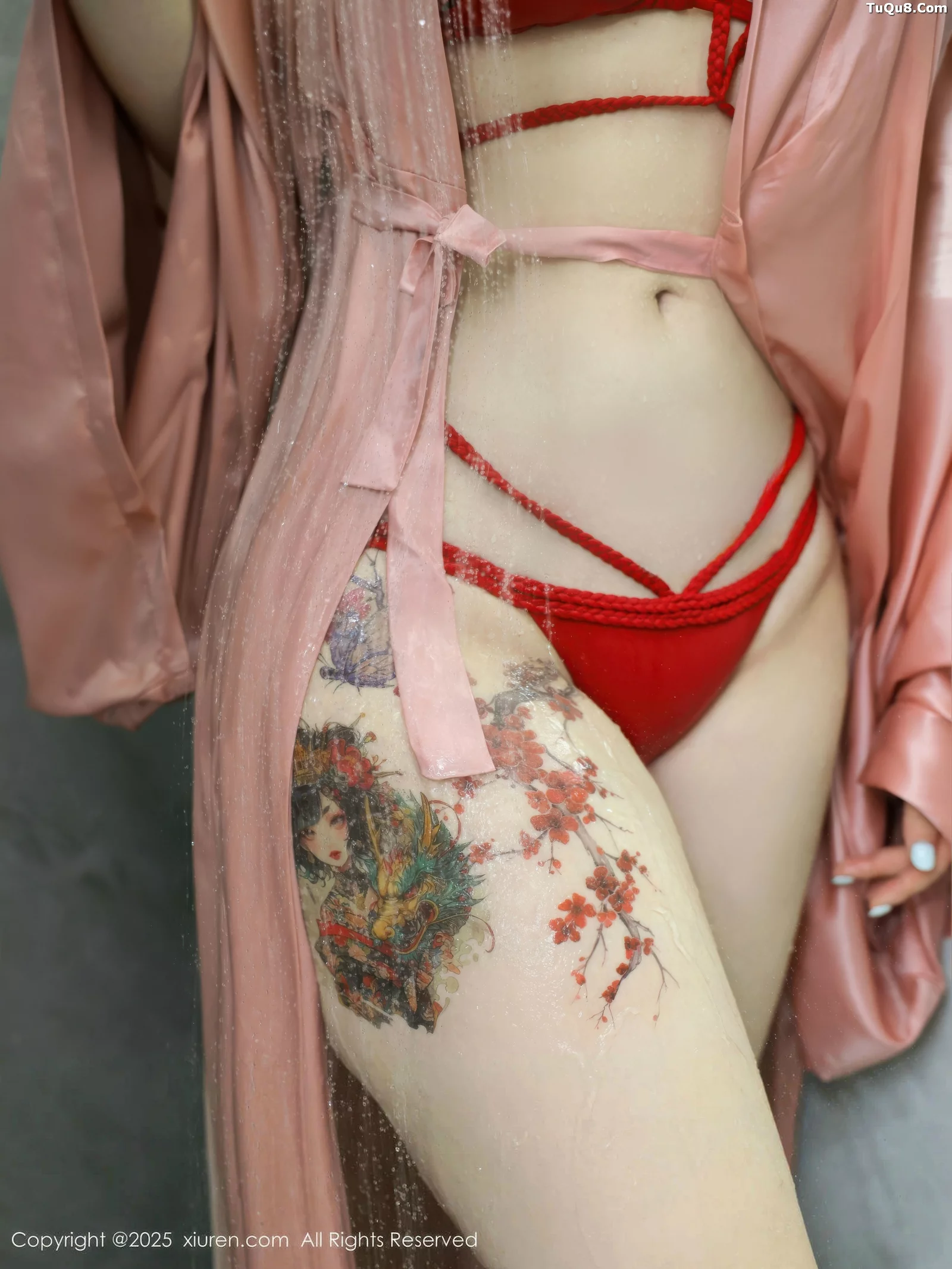 [[XiuRen秀人网]秀人网]No.10724_模特李沁恩lrene浴室场景性感红色比基尼秀丰腴身材撩人诱惑写真79P