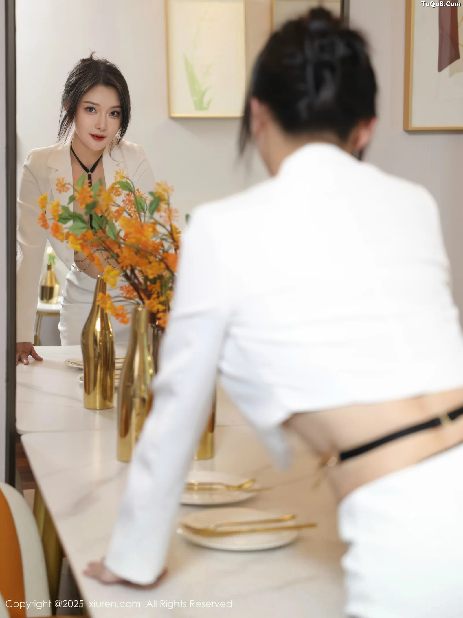 [[XiuRen秀人网]秀人网]No.10727_模特苏一诺性感白色西服露黑色内衣配黑丝袜秀曼妙身姿诱惑写真82P