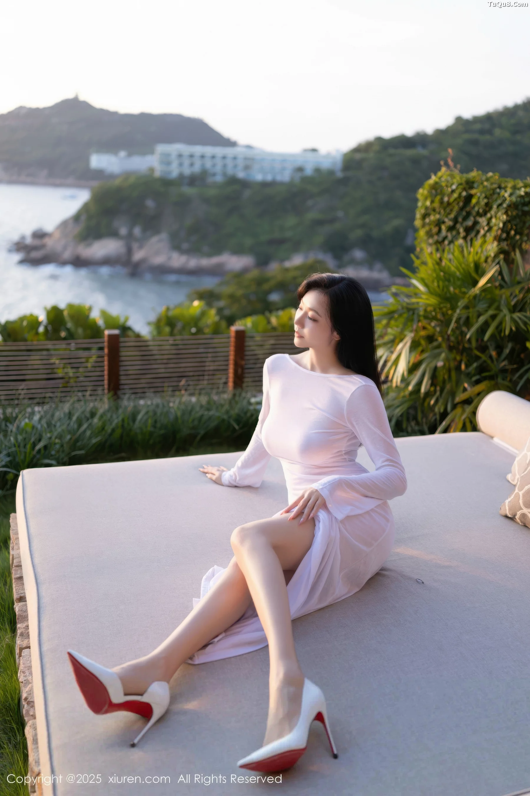 [[XiuRen秀人网]秀人网]No.10747_模特安然anran性感白色连衣长裙配超薄肉色秀曼妙身姿诱惑写真80P