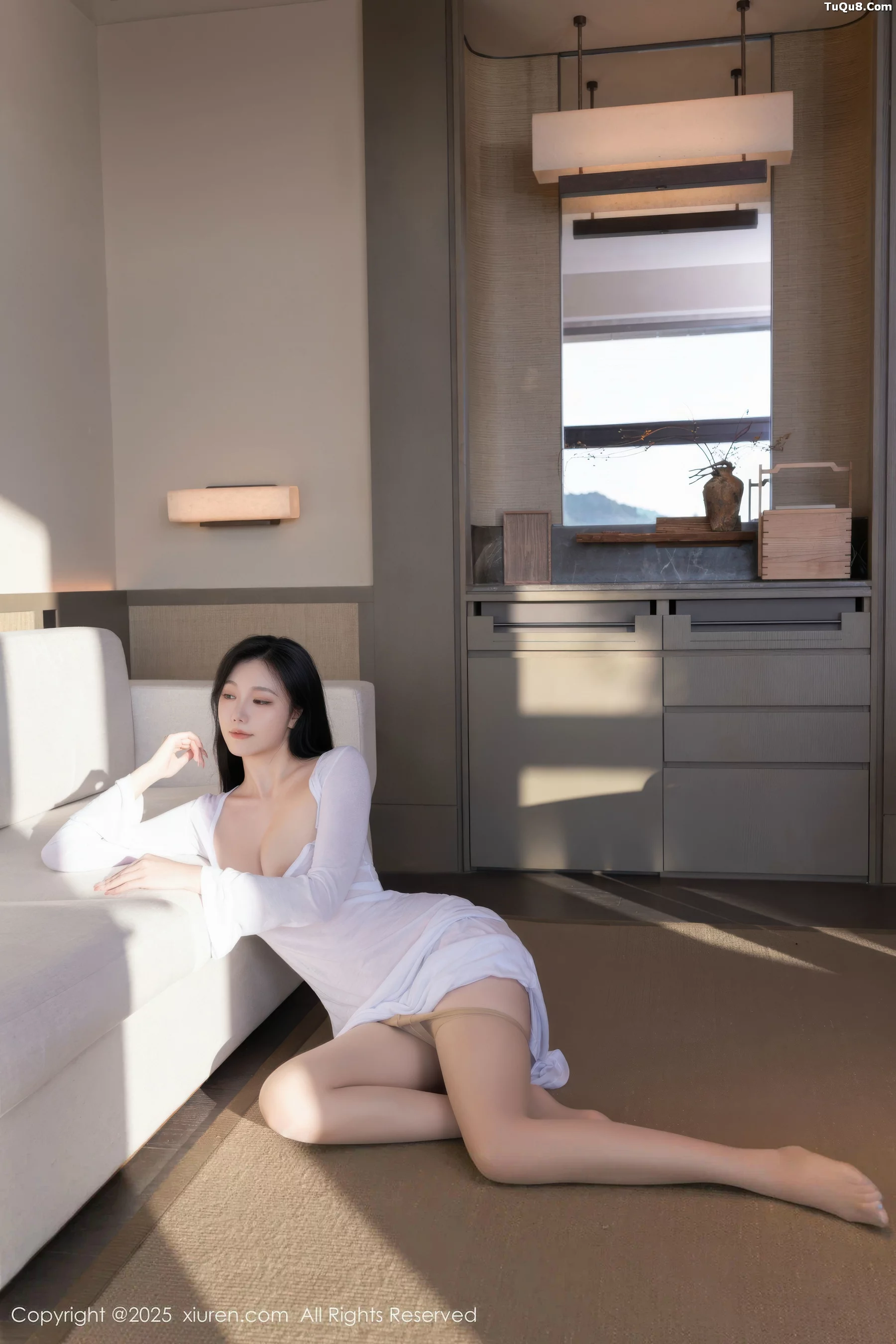 [[XiuRen秀人网]秀人网]No.10747_模特安然anran性感白色连衣长裙配超薄肉色秀曼妙身姿诱惑写真80P