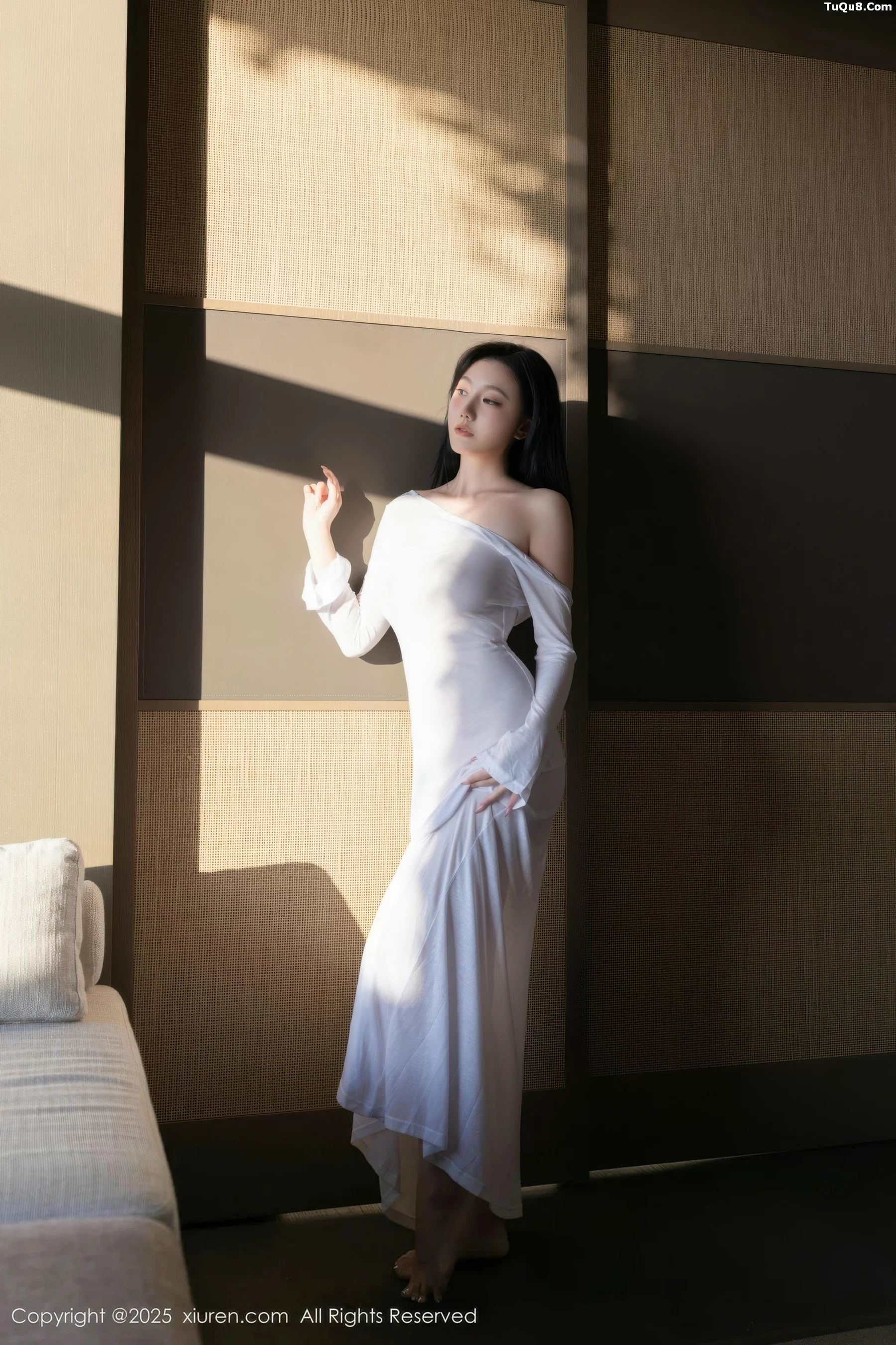 [[XiuRen秀人网]秀人网]No.10747_模特安然anran性感白色连衣长裙配超薄肉色秀曼妙身姿诱惑写真80P