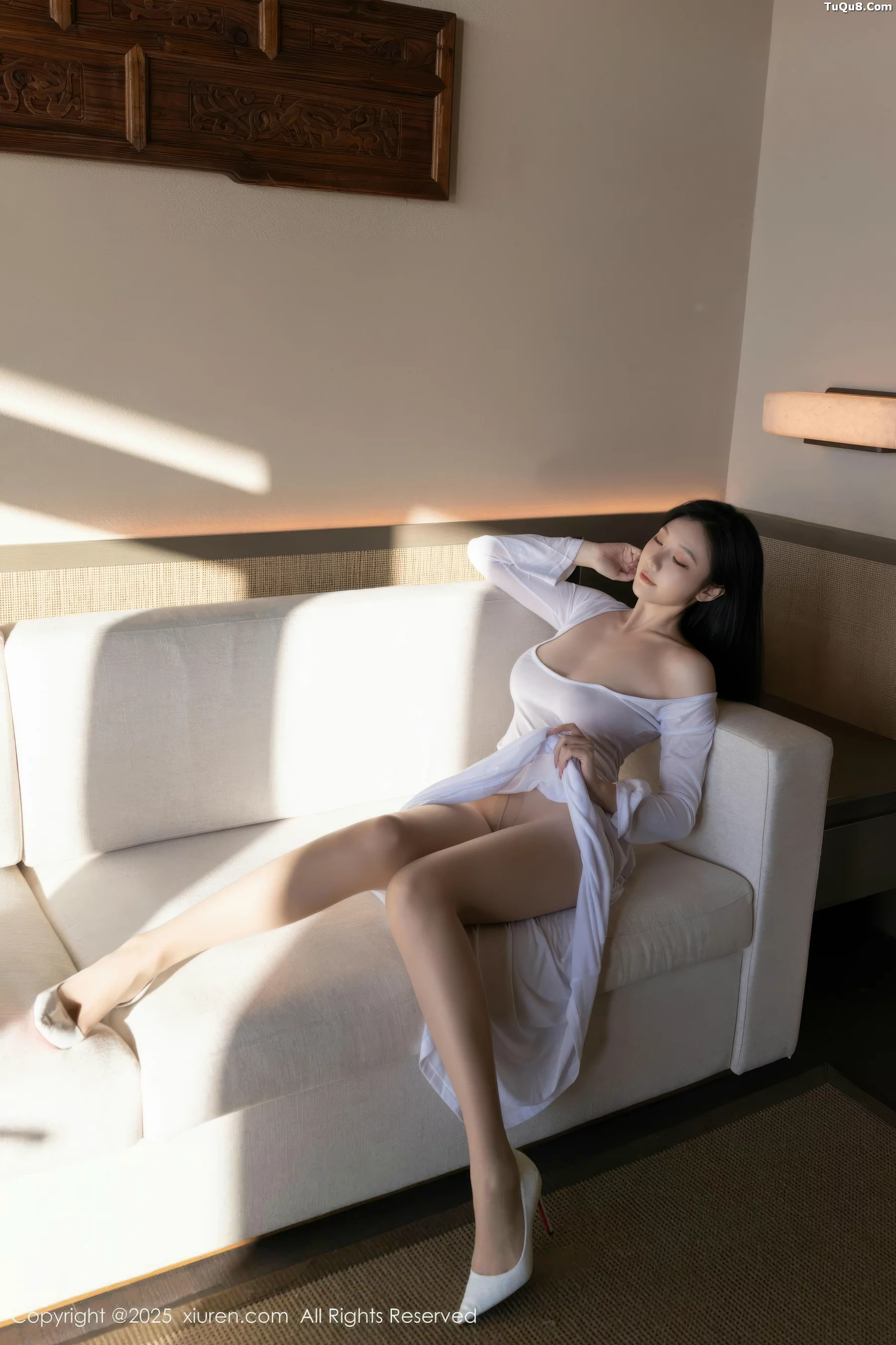 [[XiuRen秀人网]秀人网]No.10747_模特安然anran性感白色连衣长裙配超薄肉色秀曼妙身姿诱惑写真80P