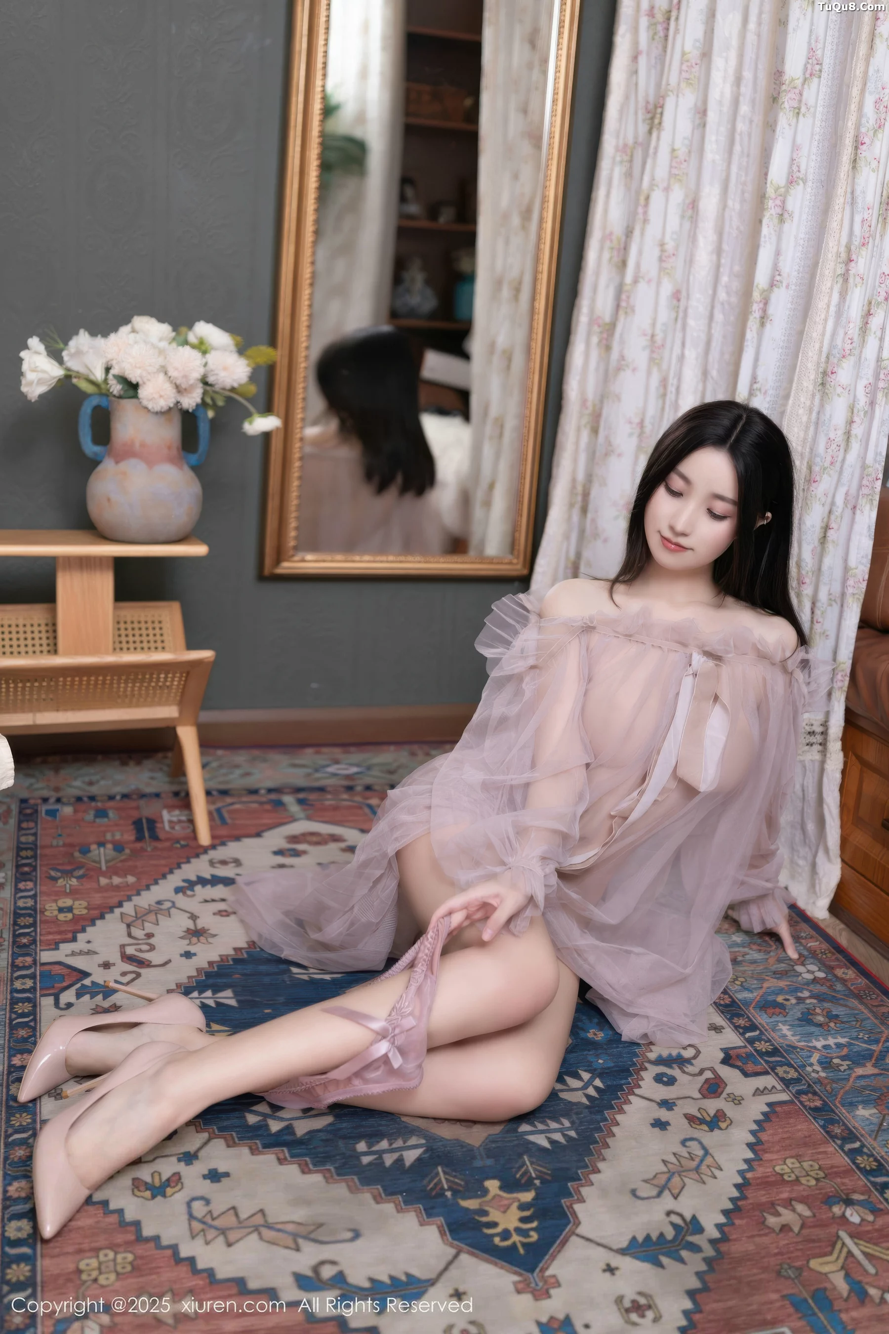 [[XiuRen秀人网]秀人网]No.10752_模特杏子Yada性感轻透粉色薄纱露紫色内衣秀曼妙身姿诱惑写真68P