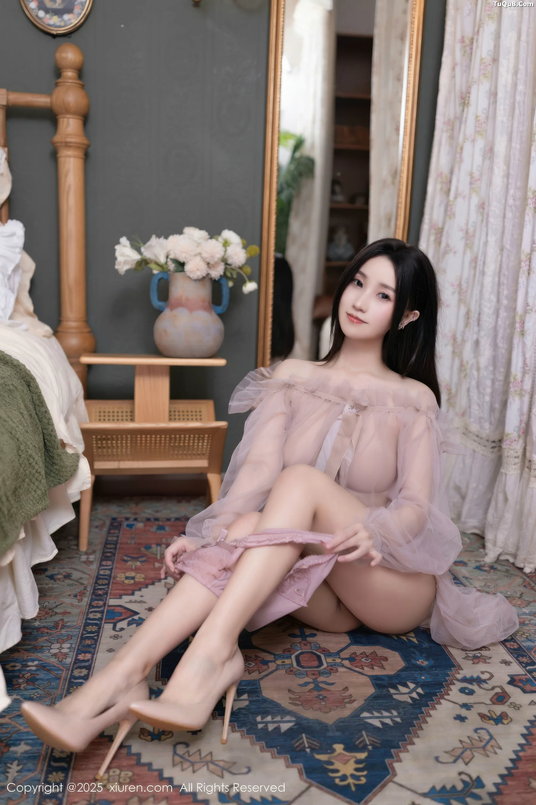 [[XiuRen秀人网]秀人网]No.10752_模特杏子Yada性感轻透粉色薄纱露紫色内衣秀曼妙身姿诱惑写真68P