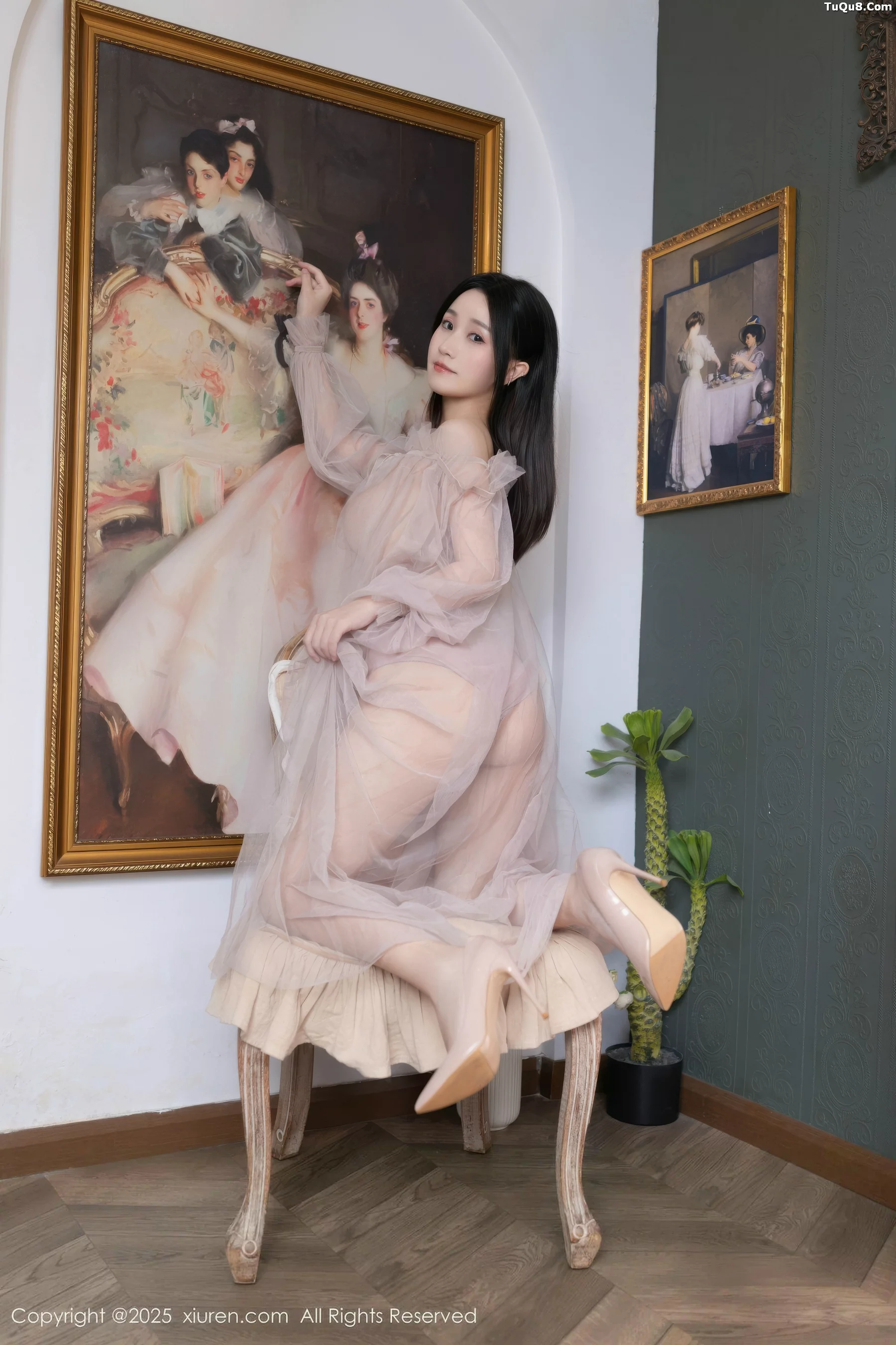 [[XiuRen秀人网]秀人网]No.10752_模特杏子Yada性感轻透粉色薄纱露紫色内衣秀曼妙身姿诱惑写真68P