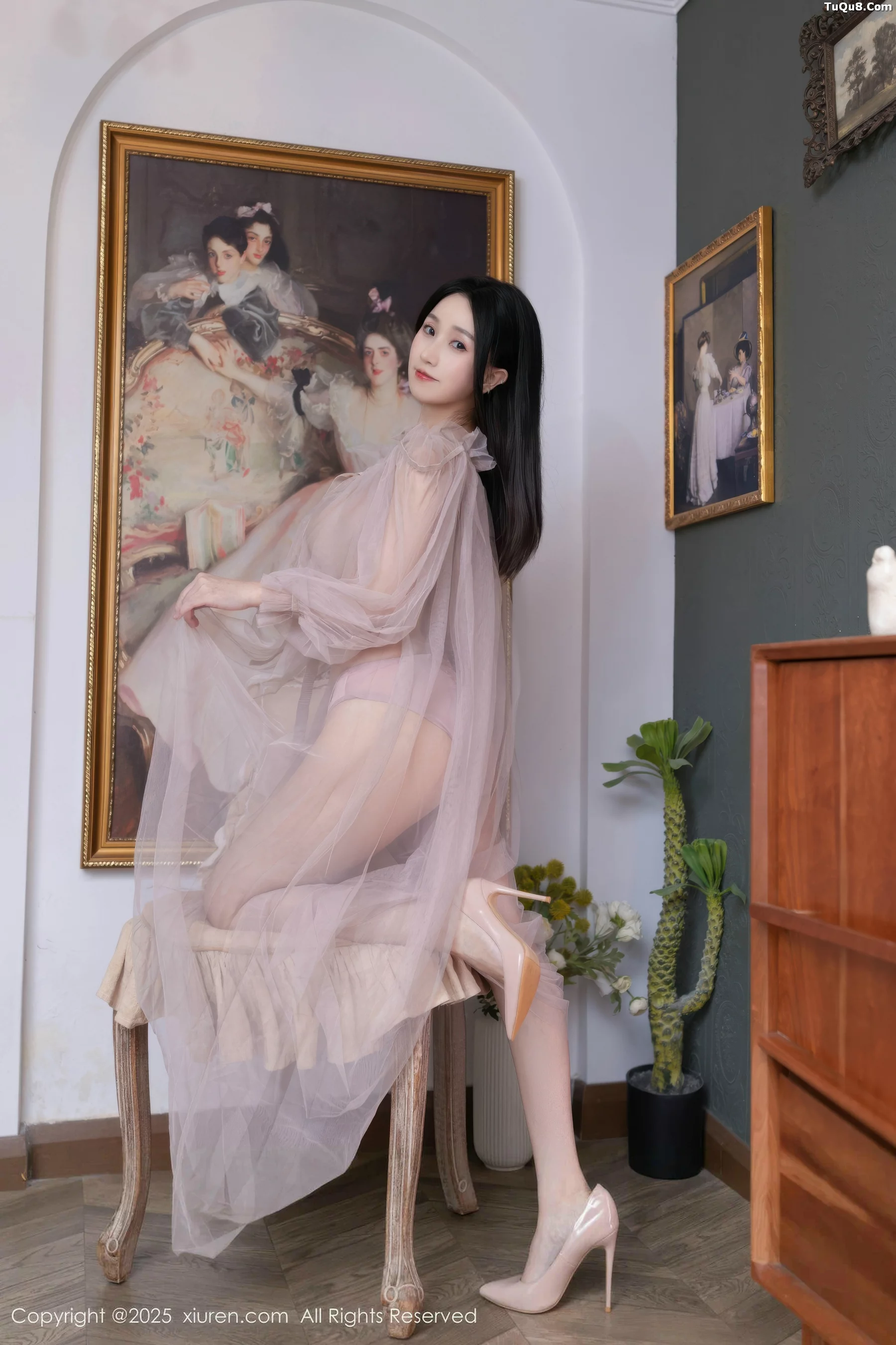 [[XiuRen秀人网]秀人网]No.10752_模特杏子Yada性感轻透粉色薄纱露紫色内衣秀曼妙身姿诱惑写真68P