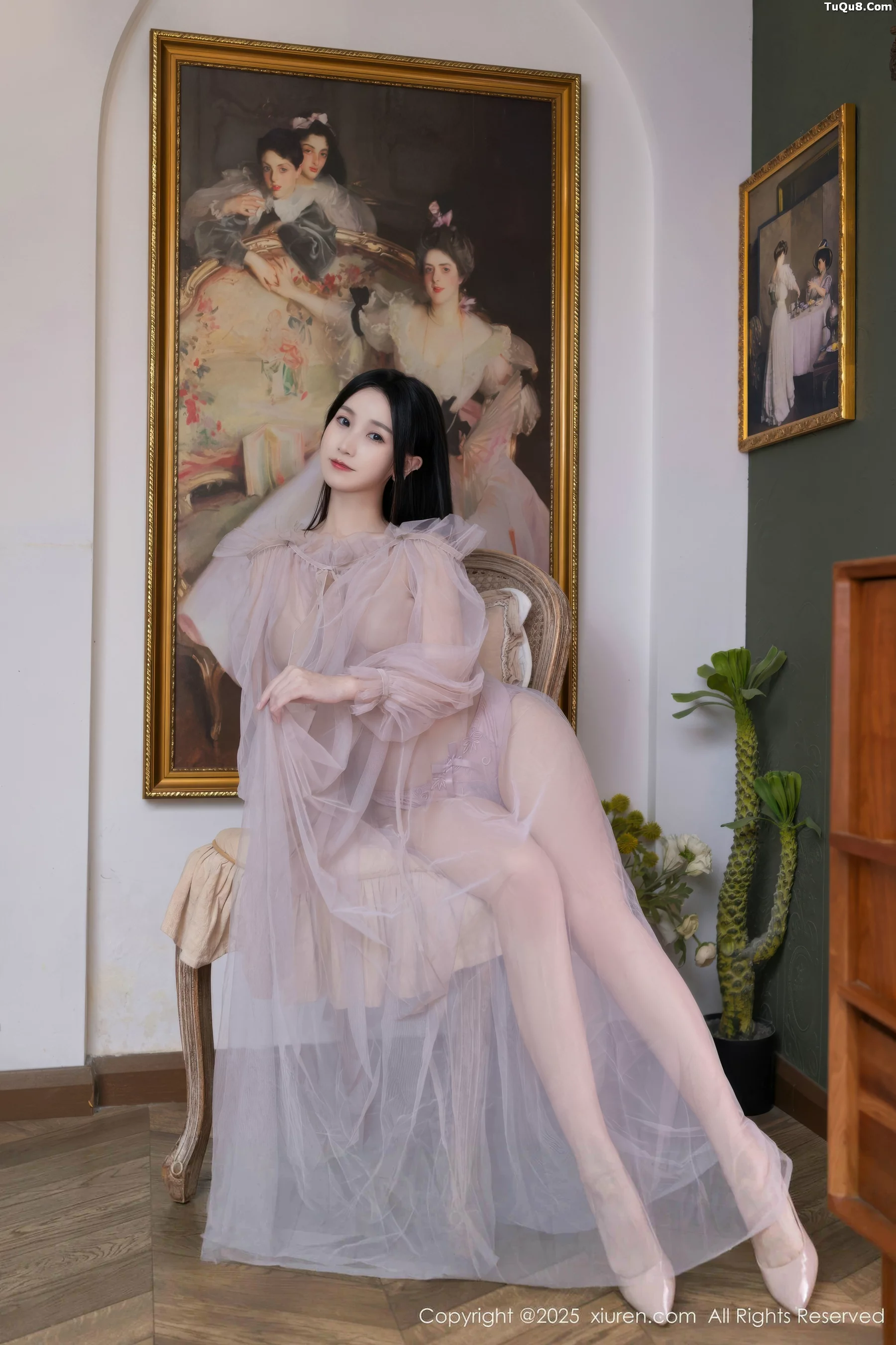 [[XiuRen秀人网]秀人网]No.10752_模特杏子Yada性感轻透粉色薄纱露紫色内衣秀曼妙身姿诱惑写真68P