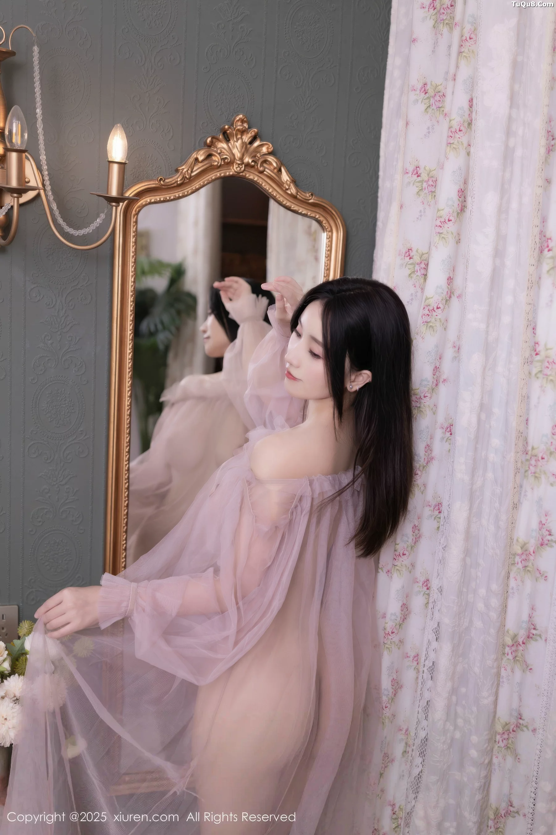 [[XiuRen秀人网]秀人网]No.10752_模特杏子Yada性感轻透粉色薄纱露紫色内衣秀曼妙身姿诱惑写真68P