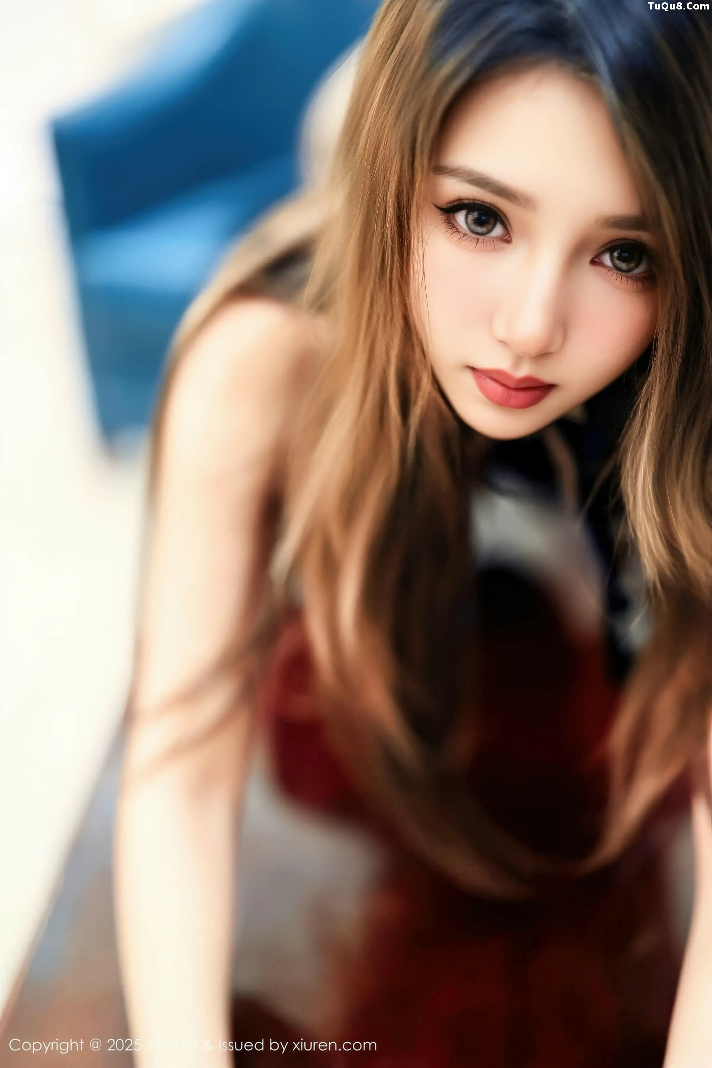 [YouMi尤蜜荟]Vol.1188_模特Twins-夭夭性感黑色情趣服饰配开档黑丝秀完美身材诱惑写真60P