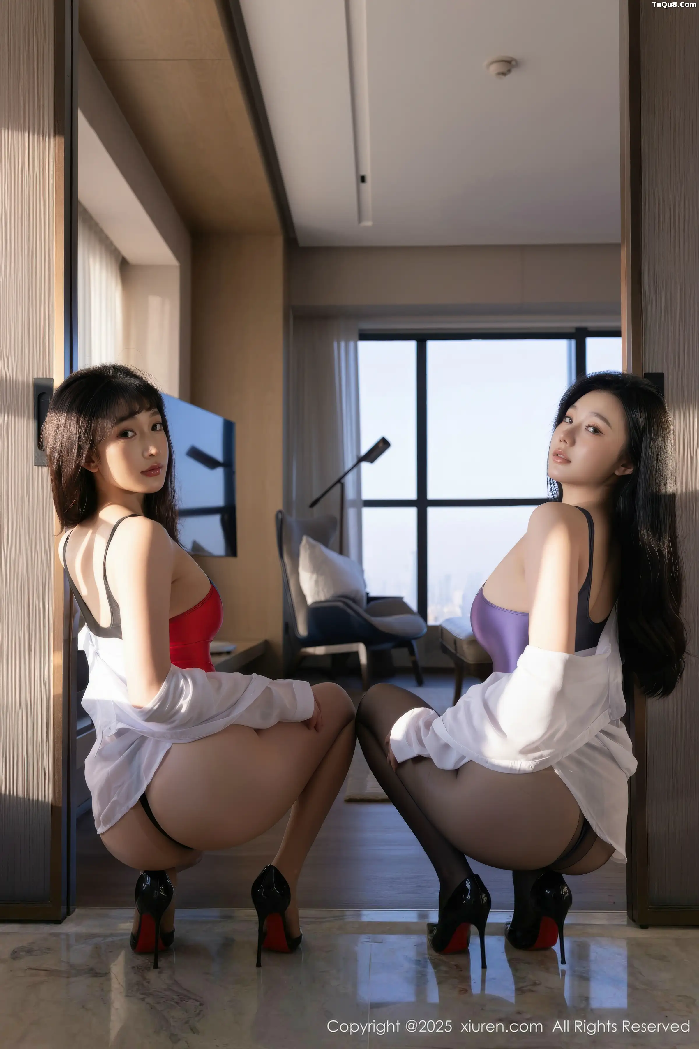 [[XiuRen秀人网]秀人网]No.11188_模特合集陆萱萱＆安然anran性感连体服饰秀完美身材诱惑写真71P